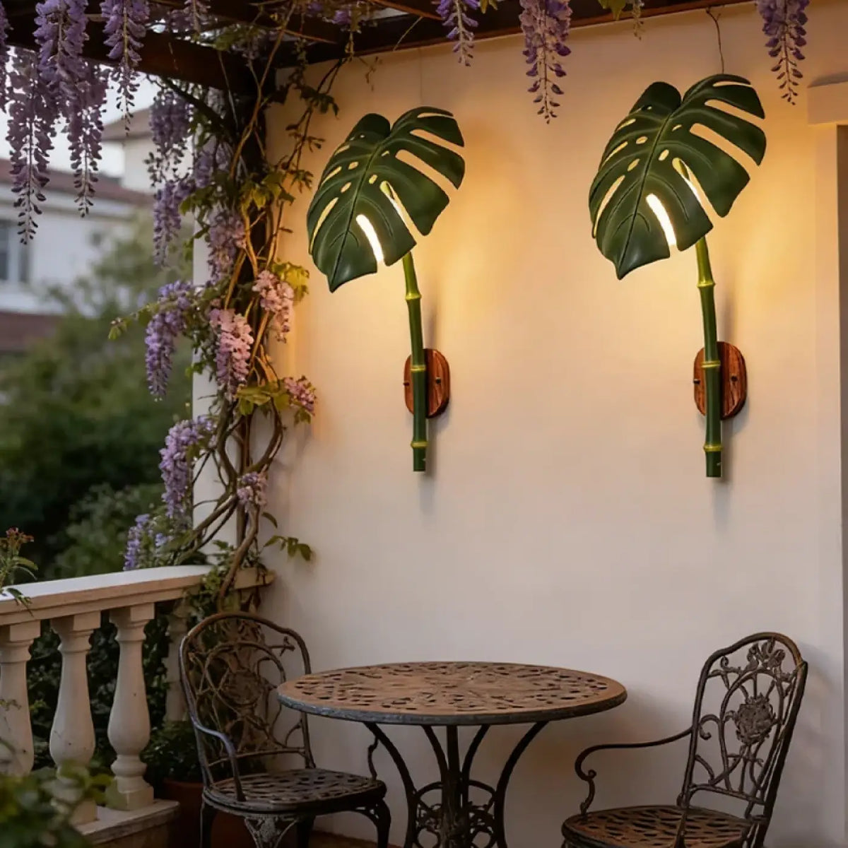 Applique Extérieure Feuille Tropicale – Sivon