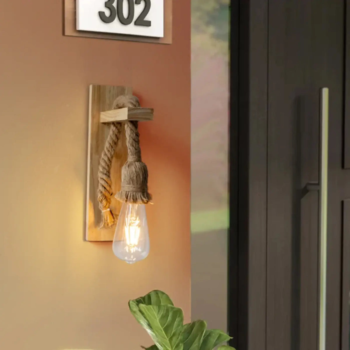 Applique Murale Bois et Corde – Sadel