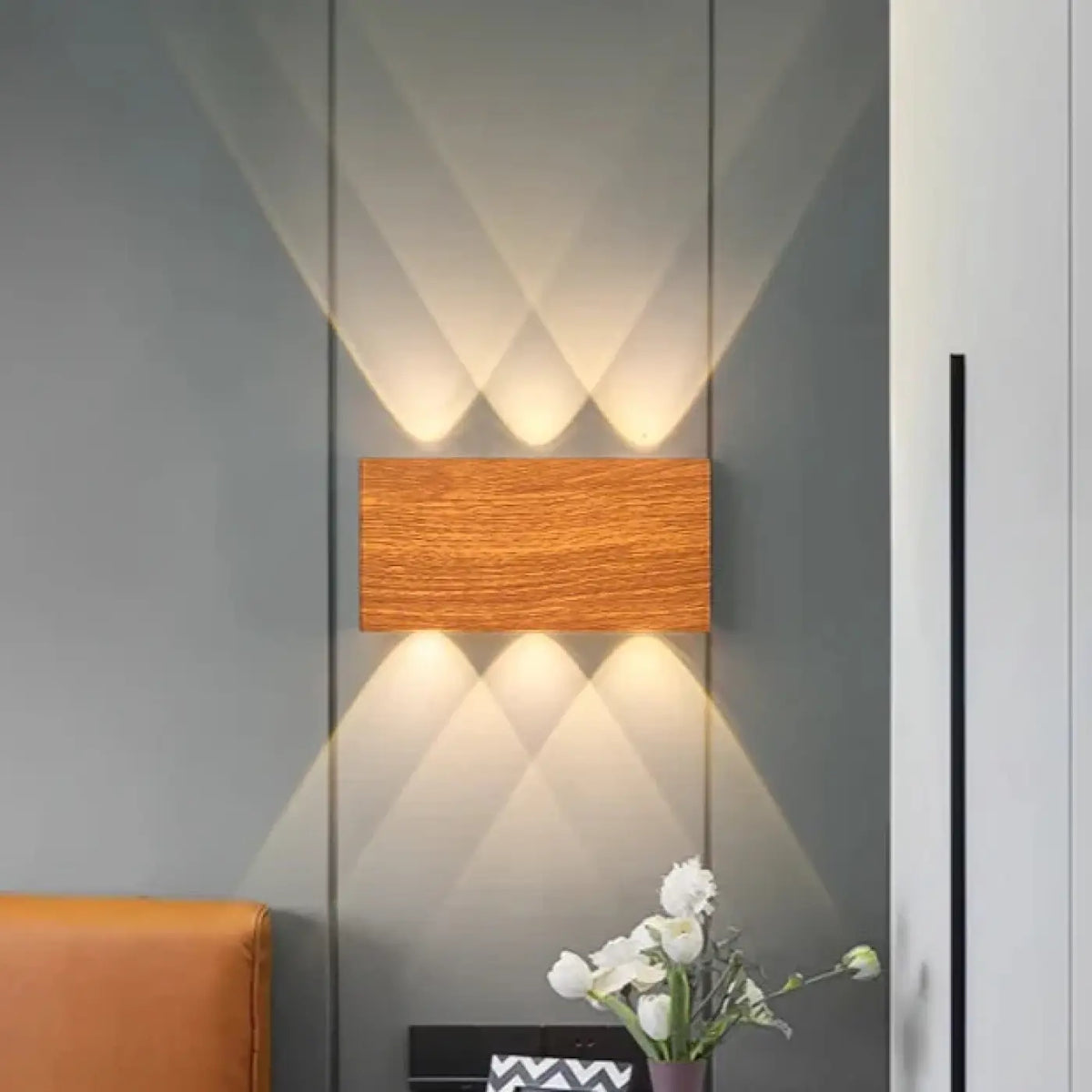 Applique Murale LED Effet Bois Télécommande – Fasel