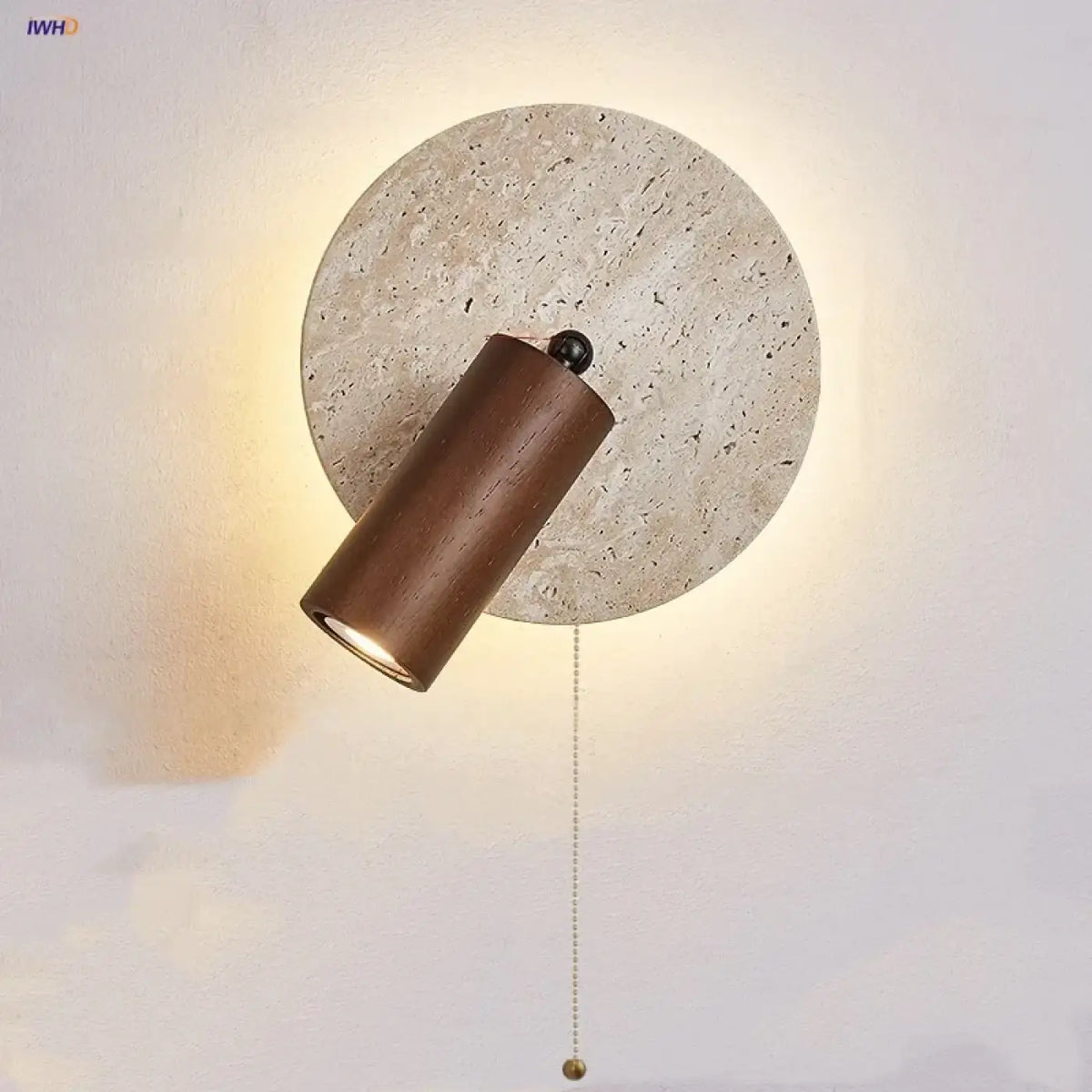 Applique Murale LED Bois et Travertin – Mirane