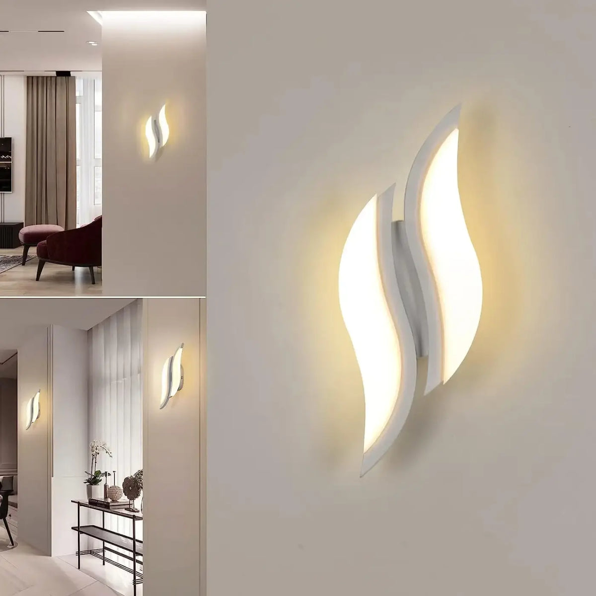 Applique Murale LED Blanche Contemporaine – Béron