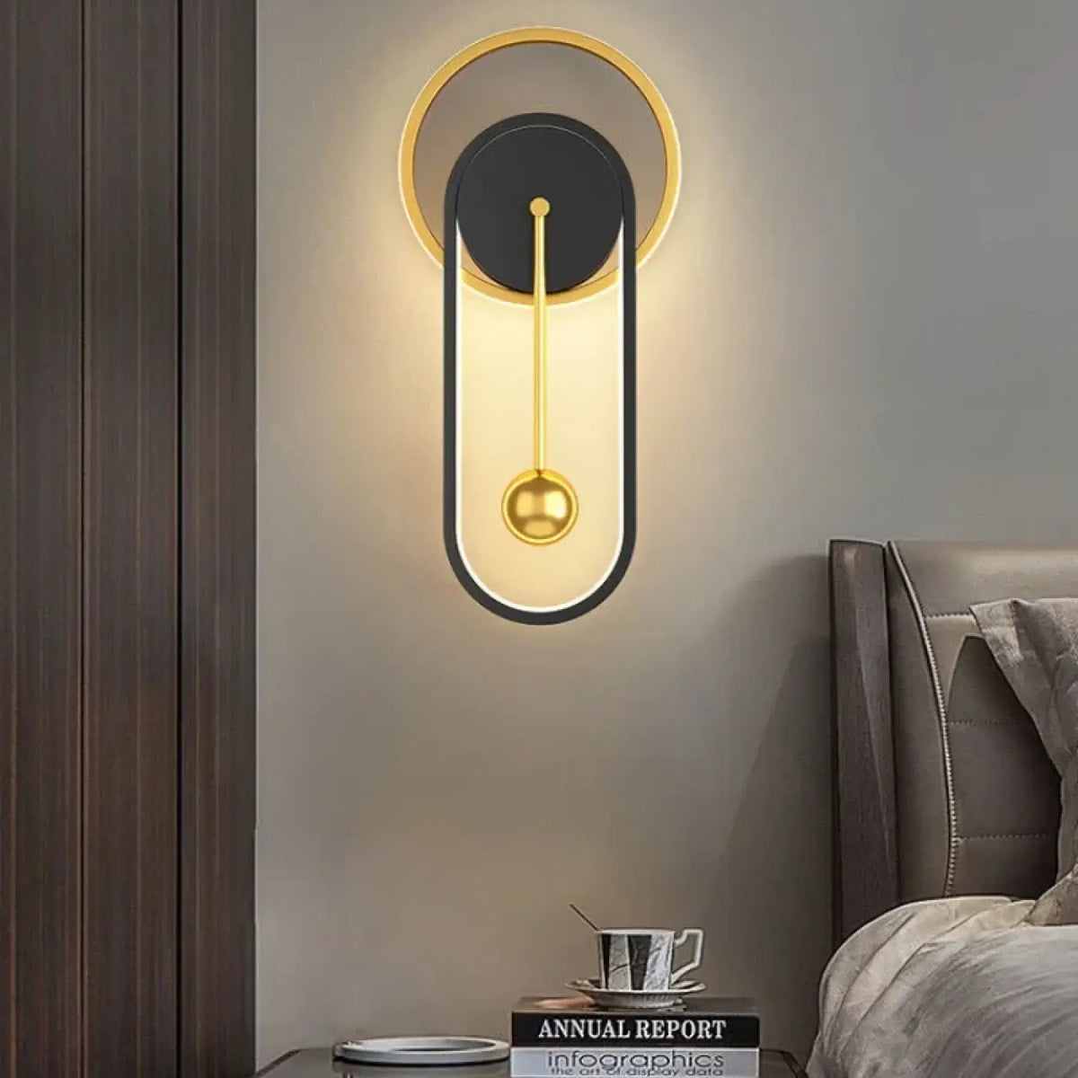 Applique Murale Halo et Sphère Suspendue – Kévo