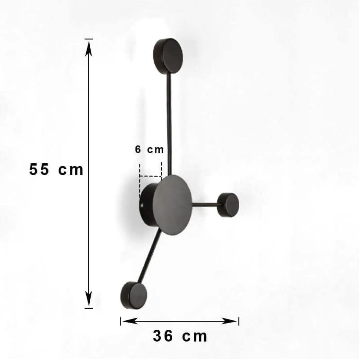 Applique Murale Noire Design – Noso