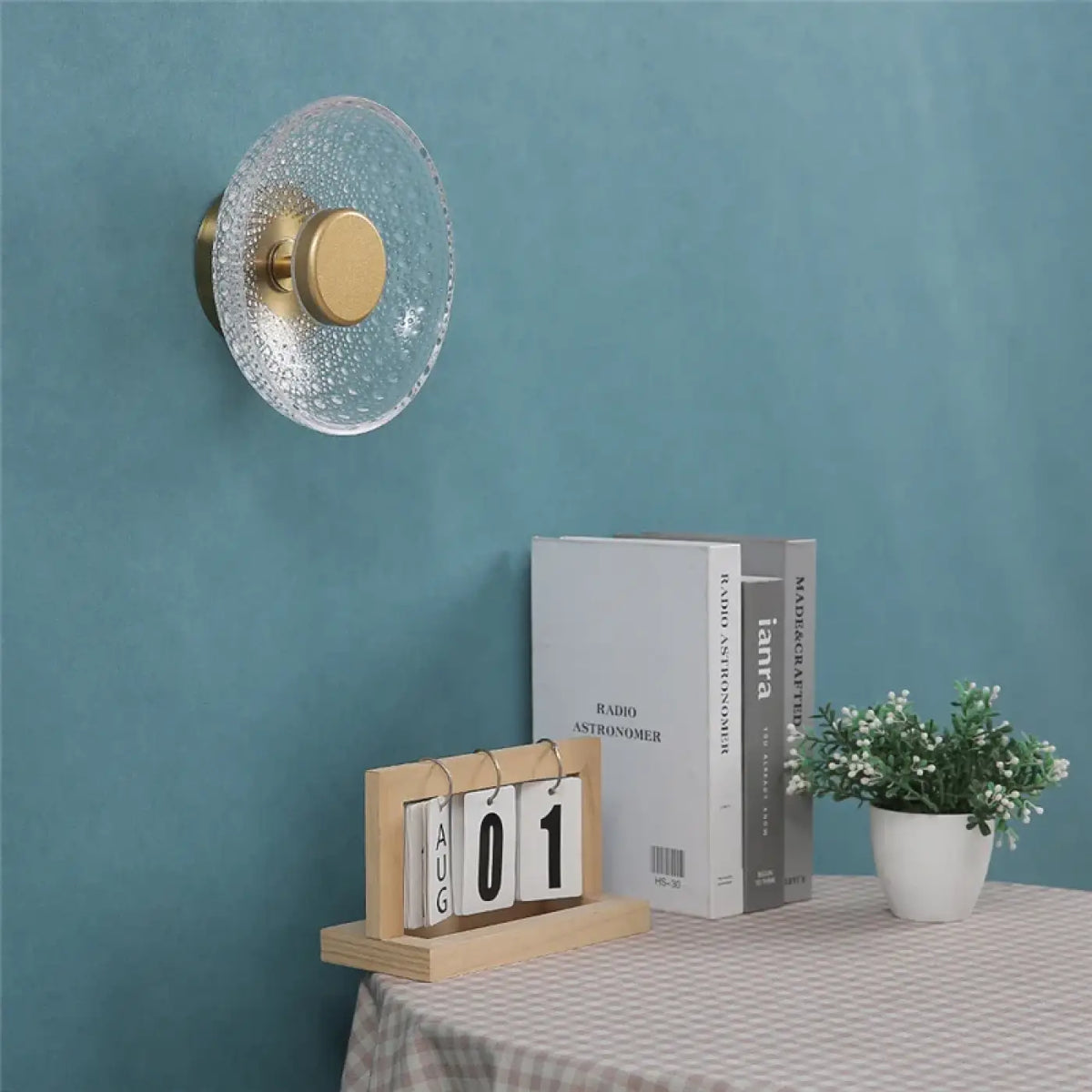 Applique Murale en Verre Texturé – Zonia