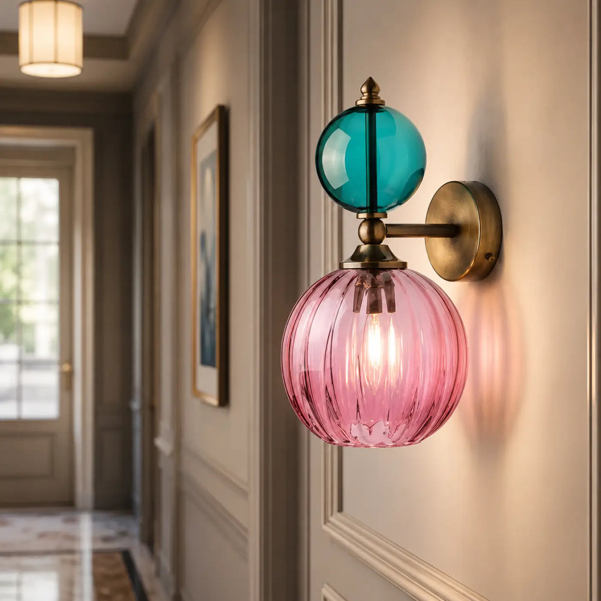 Applique Murale Globes en Verre Teinté – Karia
