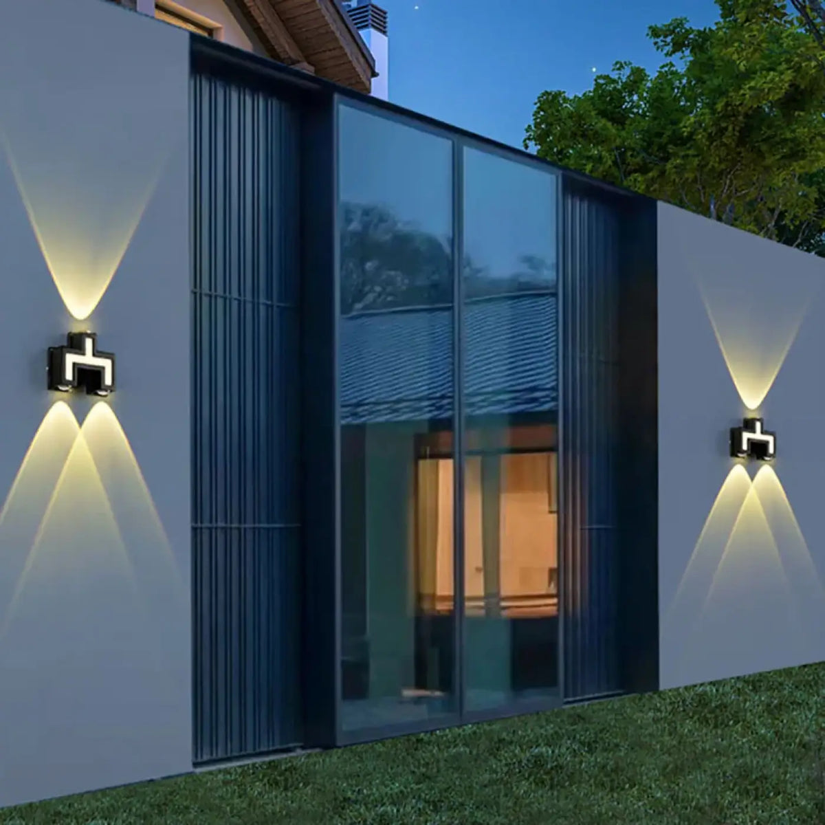 Applique Extérieure Zigzag en Aluminium – Konelle