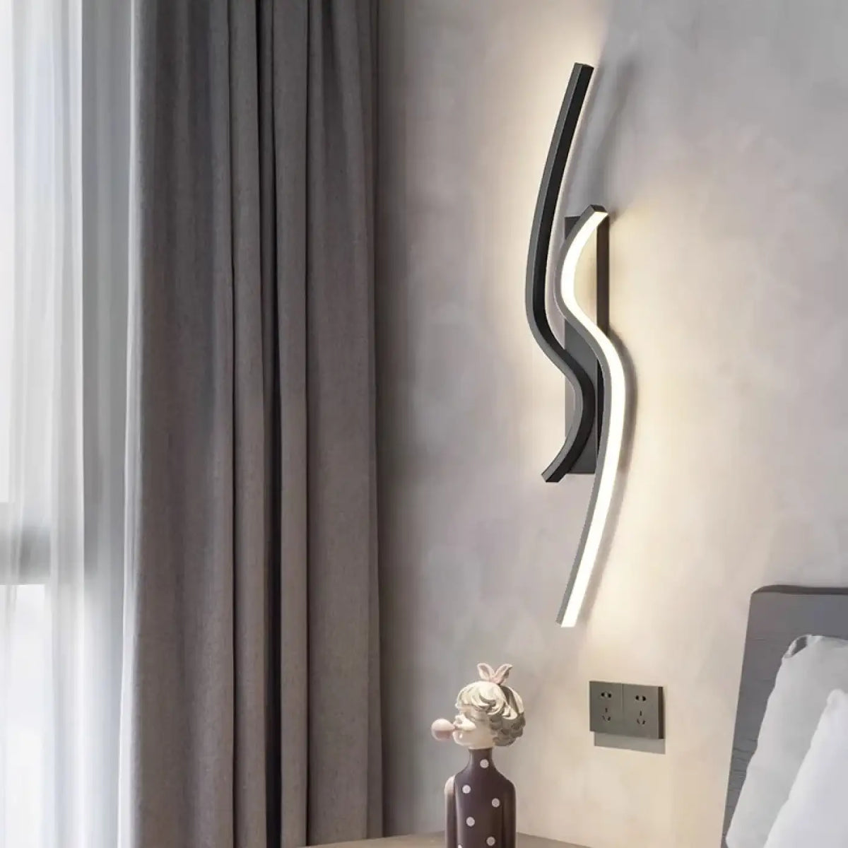 Applique Murale LED Double Vague – Darel