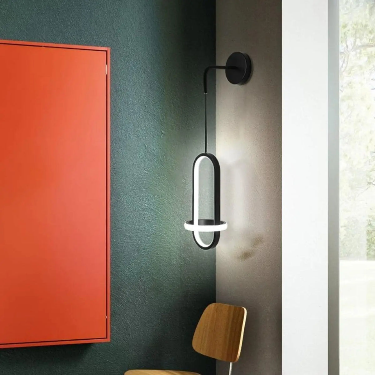 Applique Murale LED Design Noir et Doré – Liris