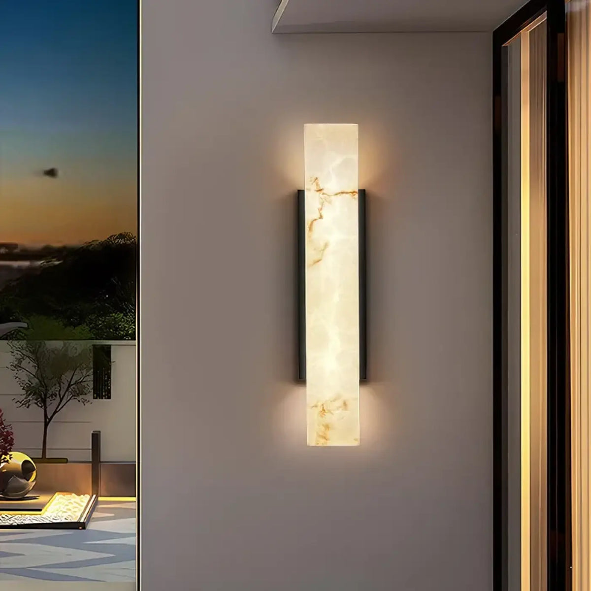 Applique Murale LED Extérieure Effet Marbre – Bemine