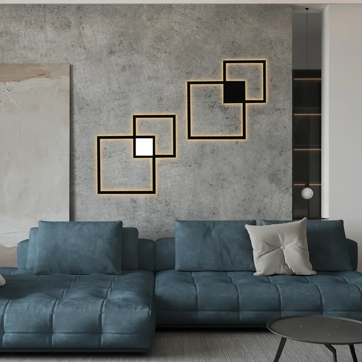 Applique Murale LED Carrés Géométriques – Demio