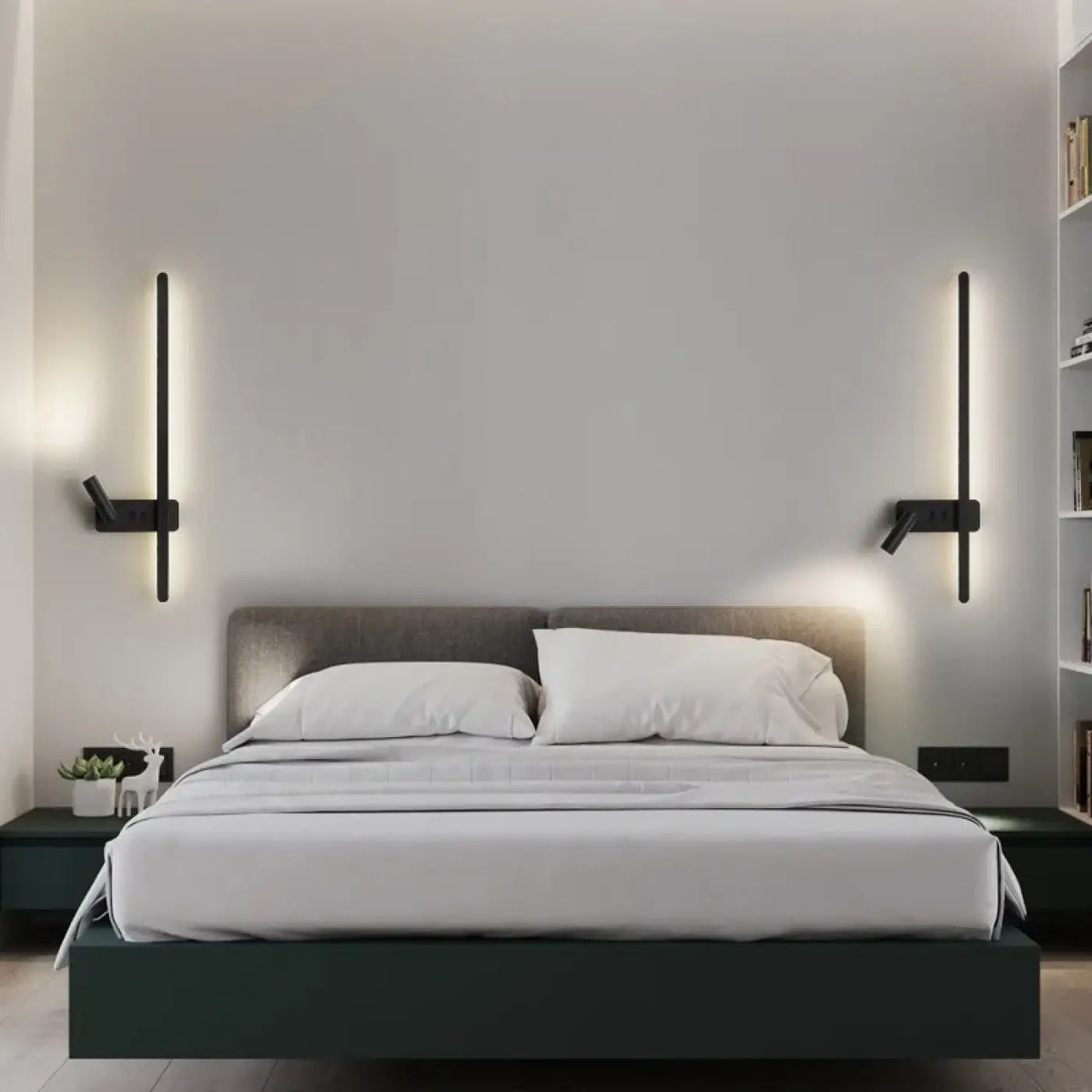 Applique Murale LED Minimaliste Métal Noir – Bosine
