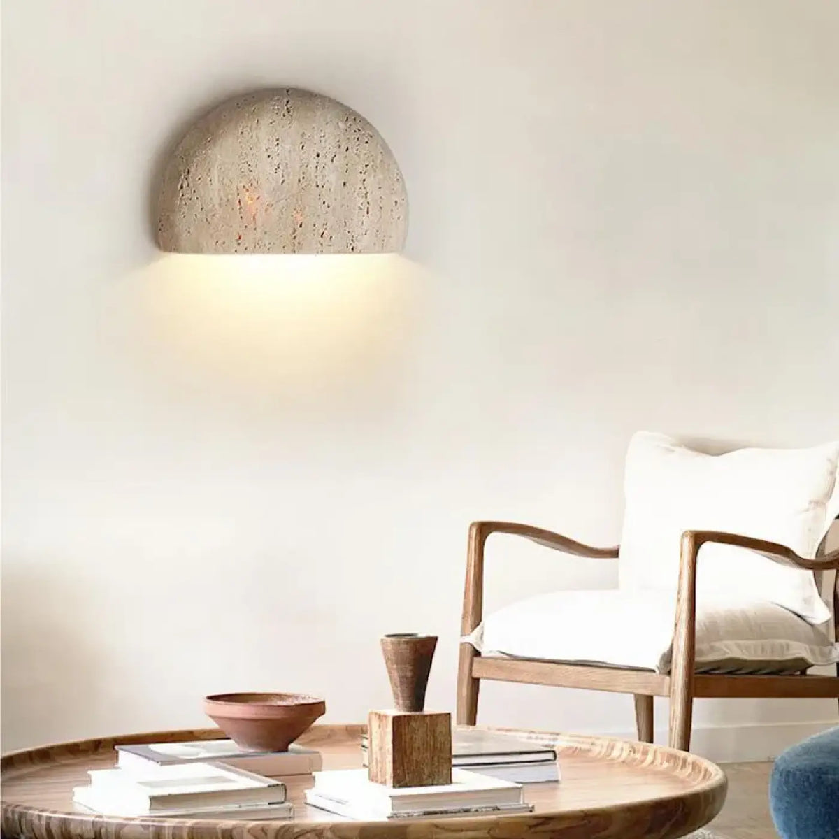 Applique Murale LED Pierre Demi-Cercle – Jevelle