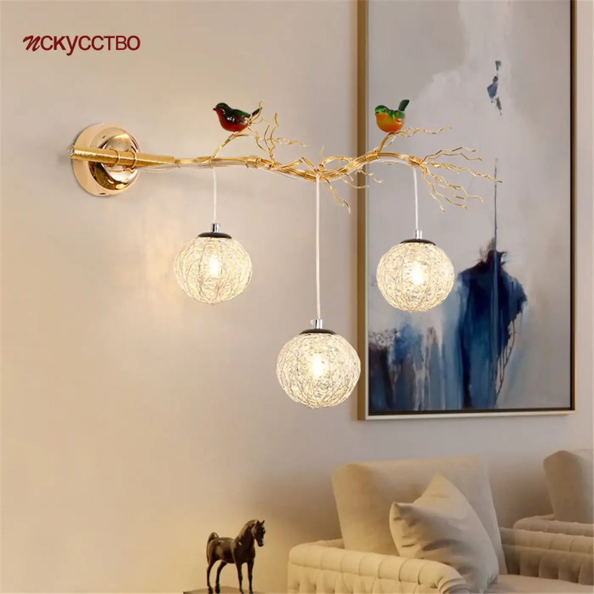 Applique Murale Branche et Oiseaux – Zilane