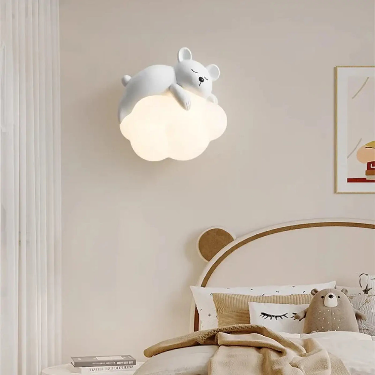 Applique Murale Ours ou Lapin Blanche – Badia