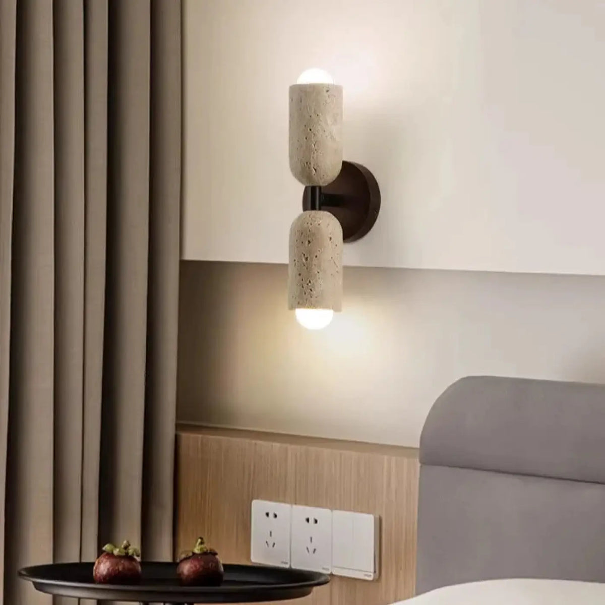 Applique Murale LED Pierre et Bois – Vénon