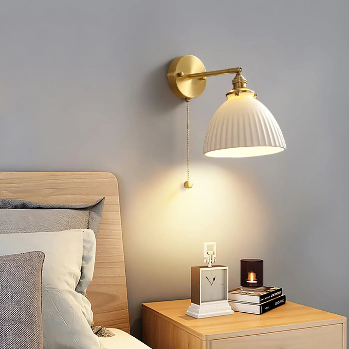 Applique Murale en Porcelaine Blanche – Filan