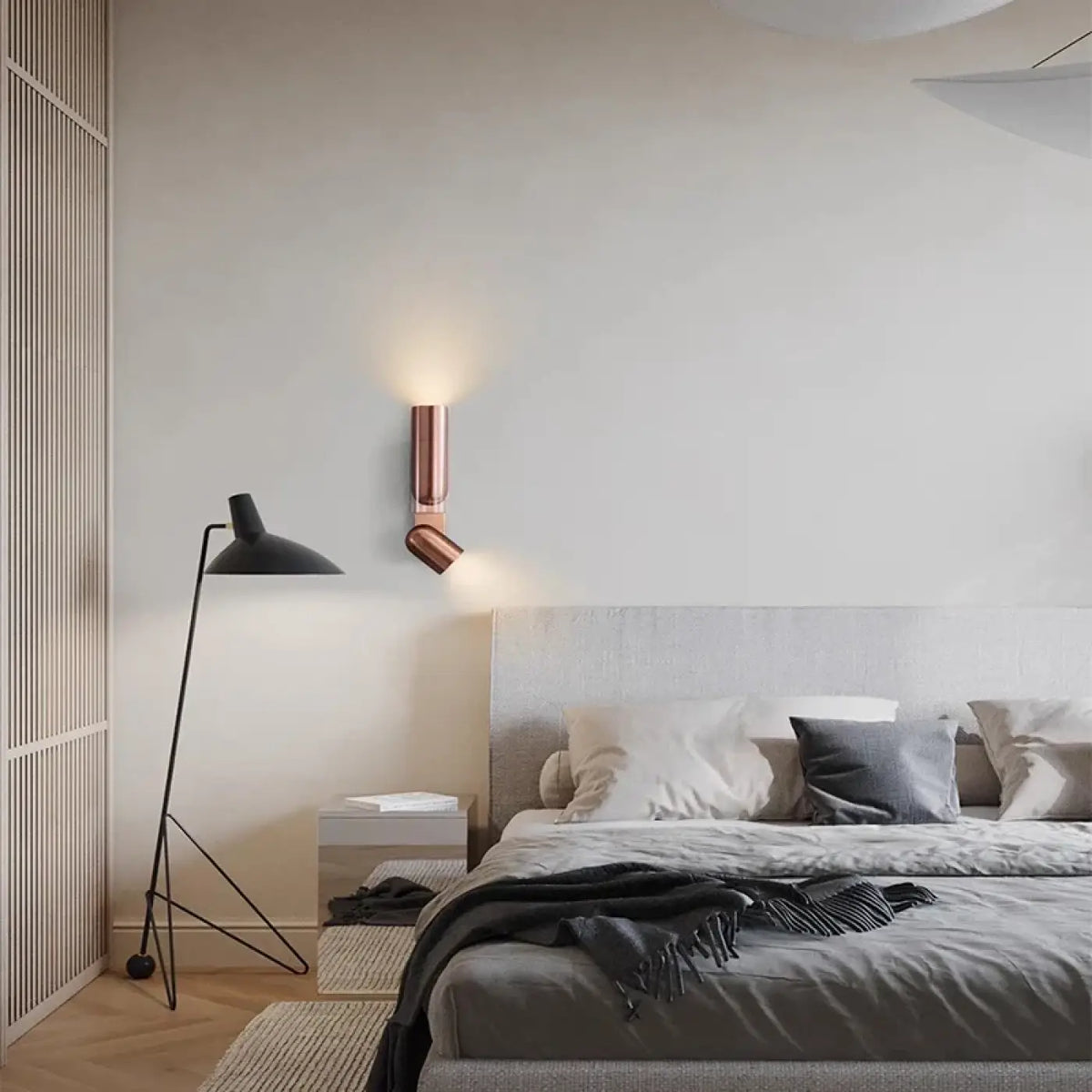 Applique Murale Orientable Noire ou Bronze – Dimel