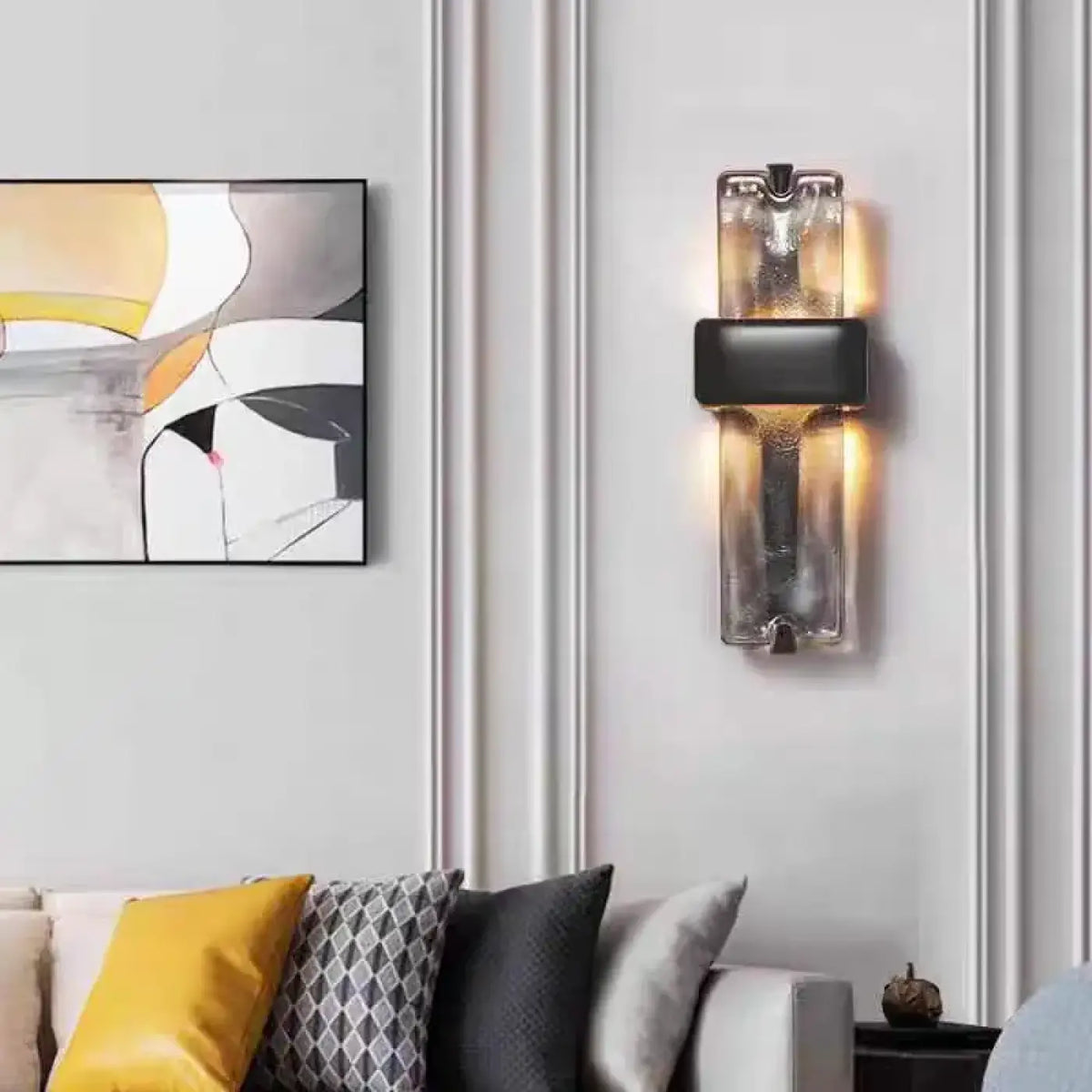 Applique Murale Rétro en Métal et Verre – Féselle