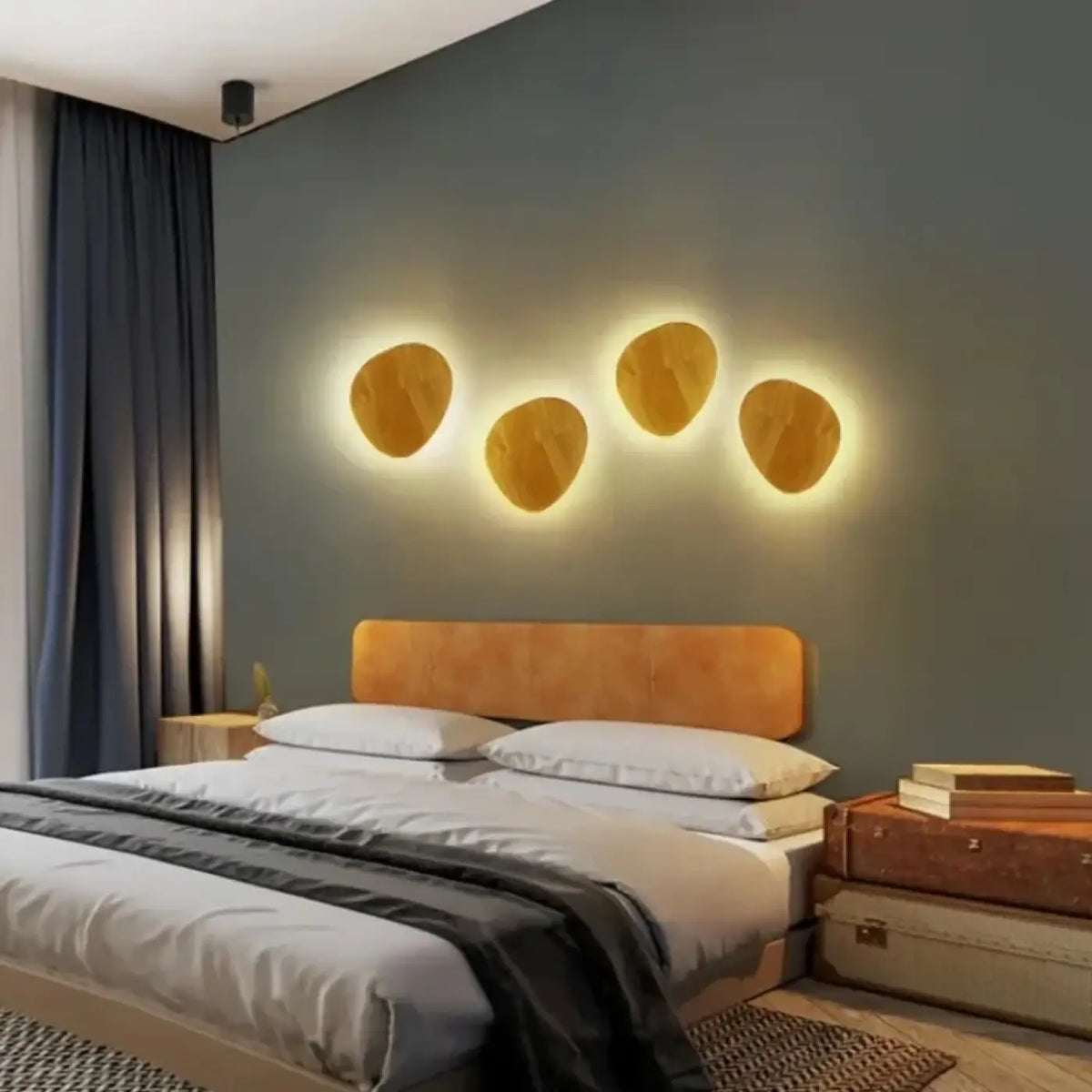 Applique Murale Ronde en Bois LED – Midette