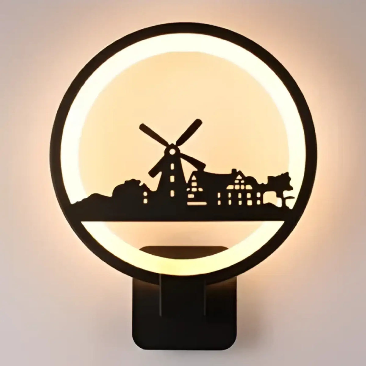 Applique Murale Ronde LED à Motifs – Fiso