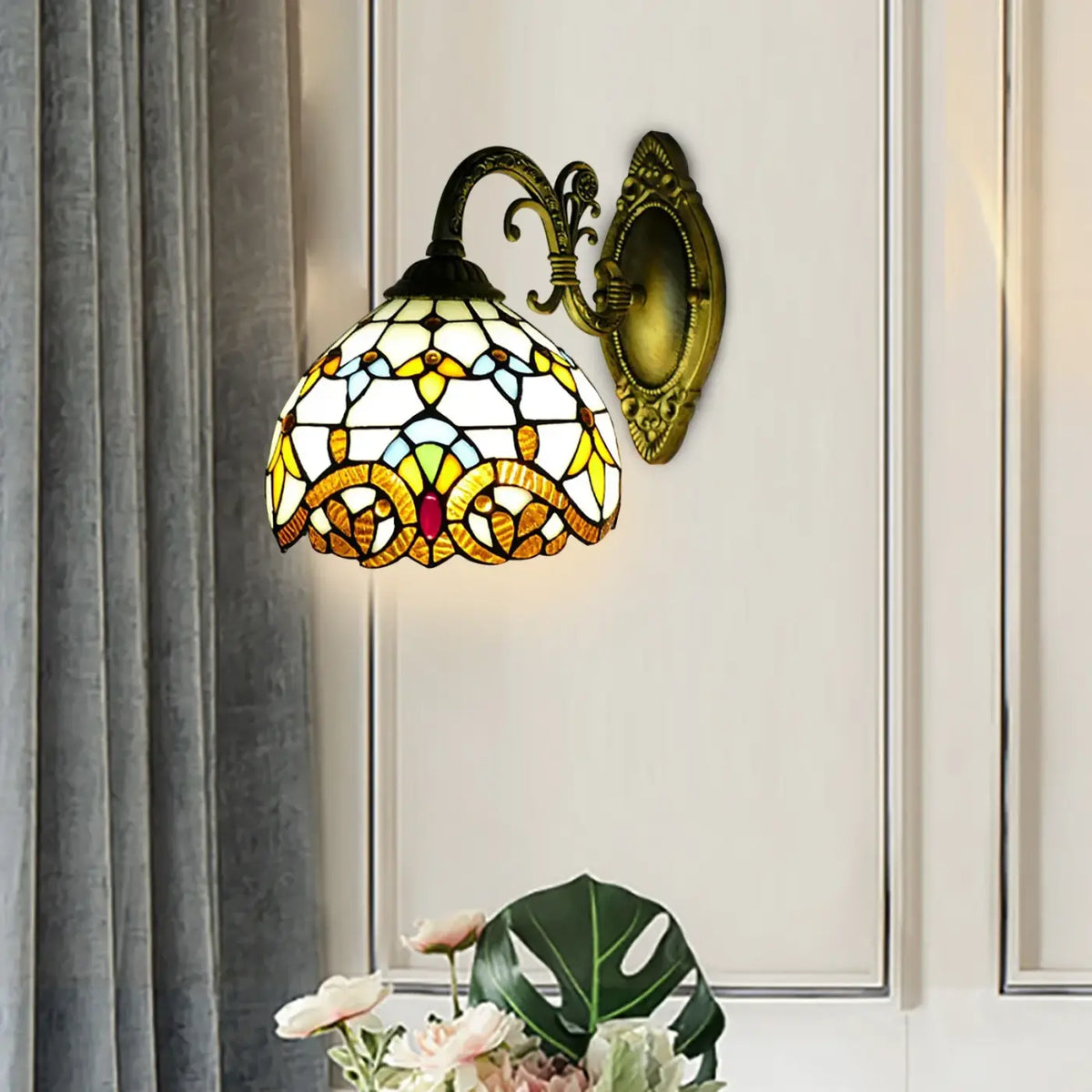 Applique Murale Tiffany en Mosaïque – Domane
