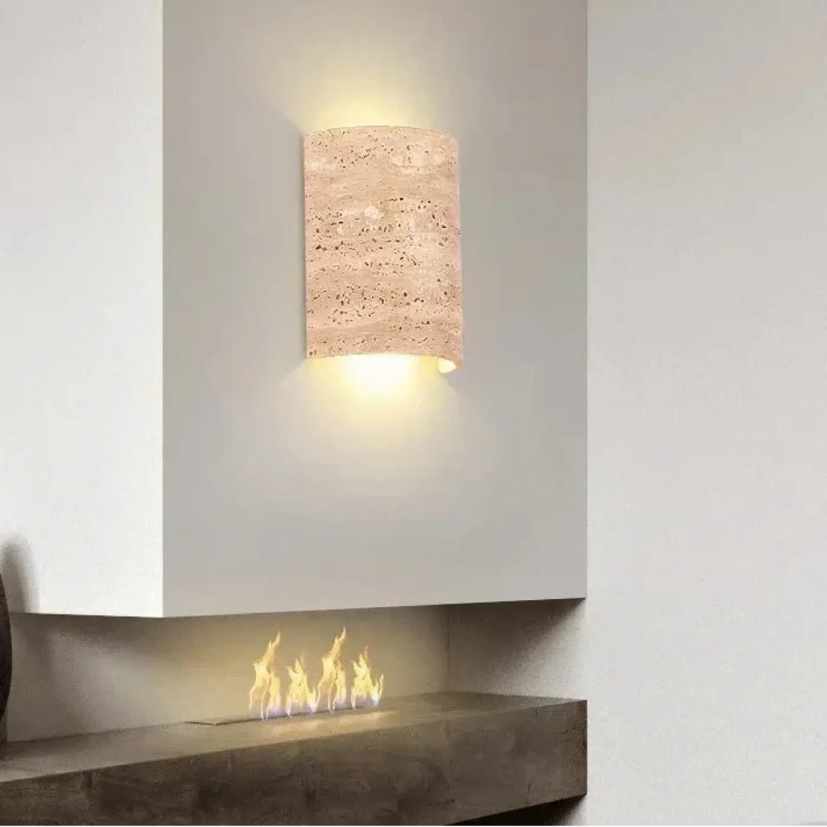 Applique Murale LED en Travertin – Bonette