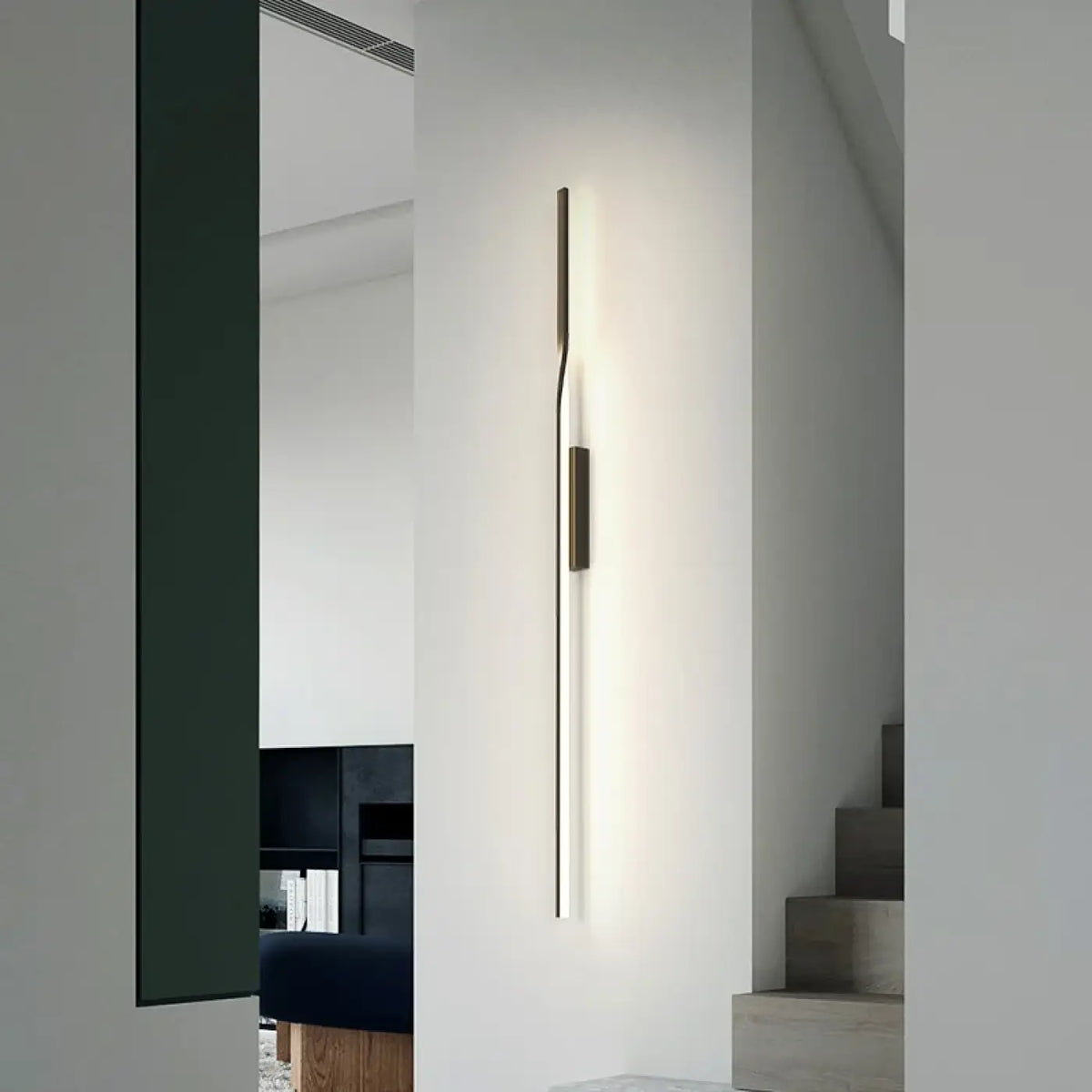 Applique Murale Verticale Noire – Névine