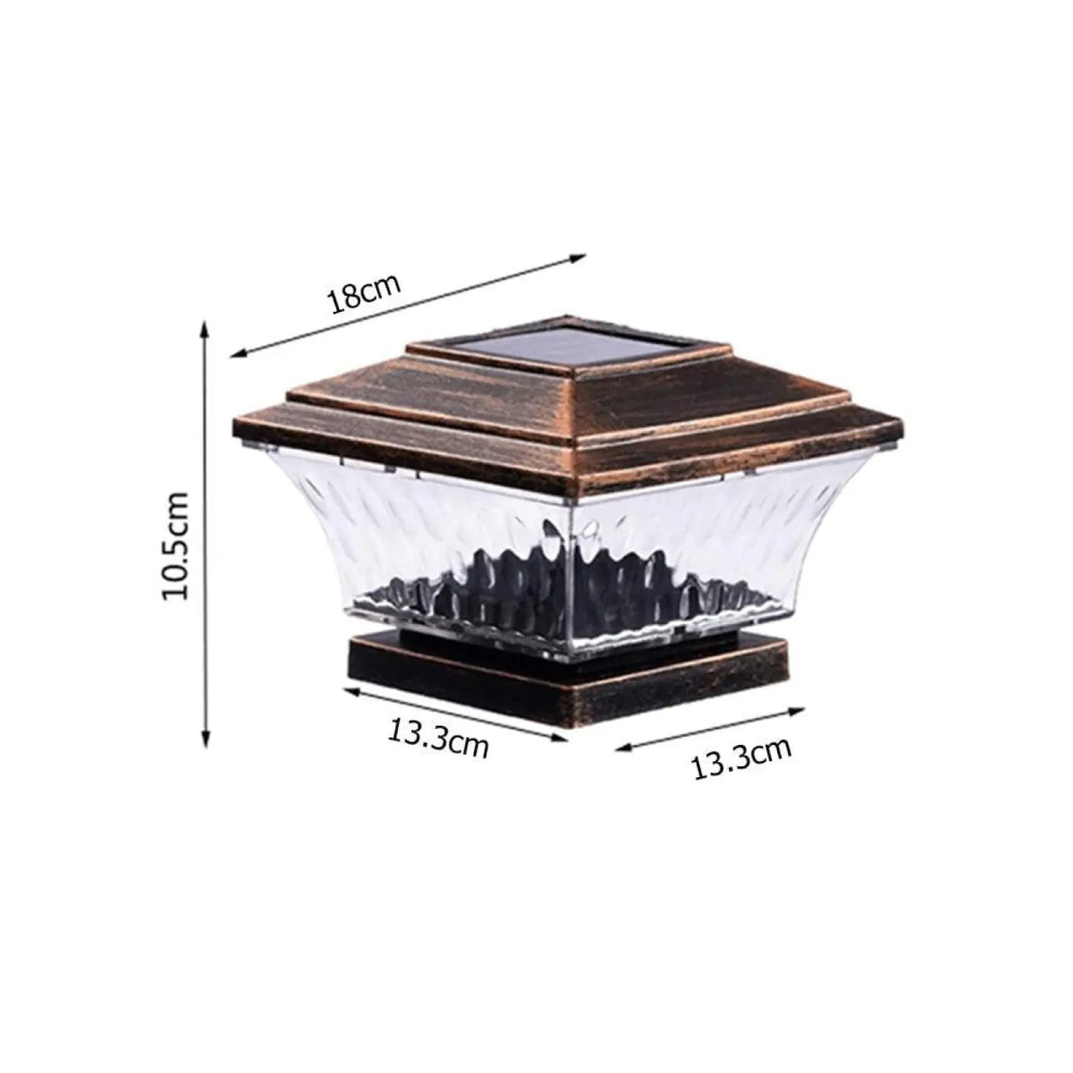 Borne Lumineuse Extérieure Solaire Noire – Ladio