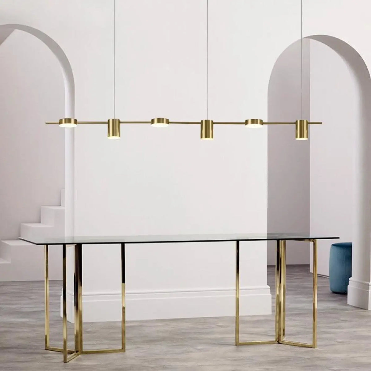 Suspension Grand Format Dorée ou Noire – Fosane