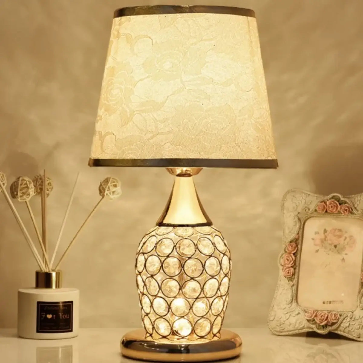 Lampe de Chevet Cristal Vintage – Zesel