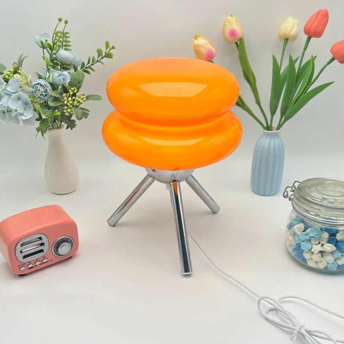 Lampe de Chevet Géométrique Sculpturale – Fovane