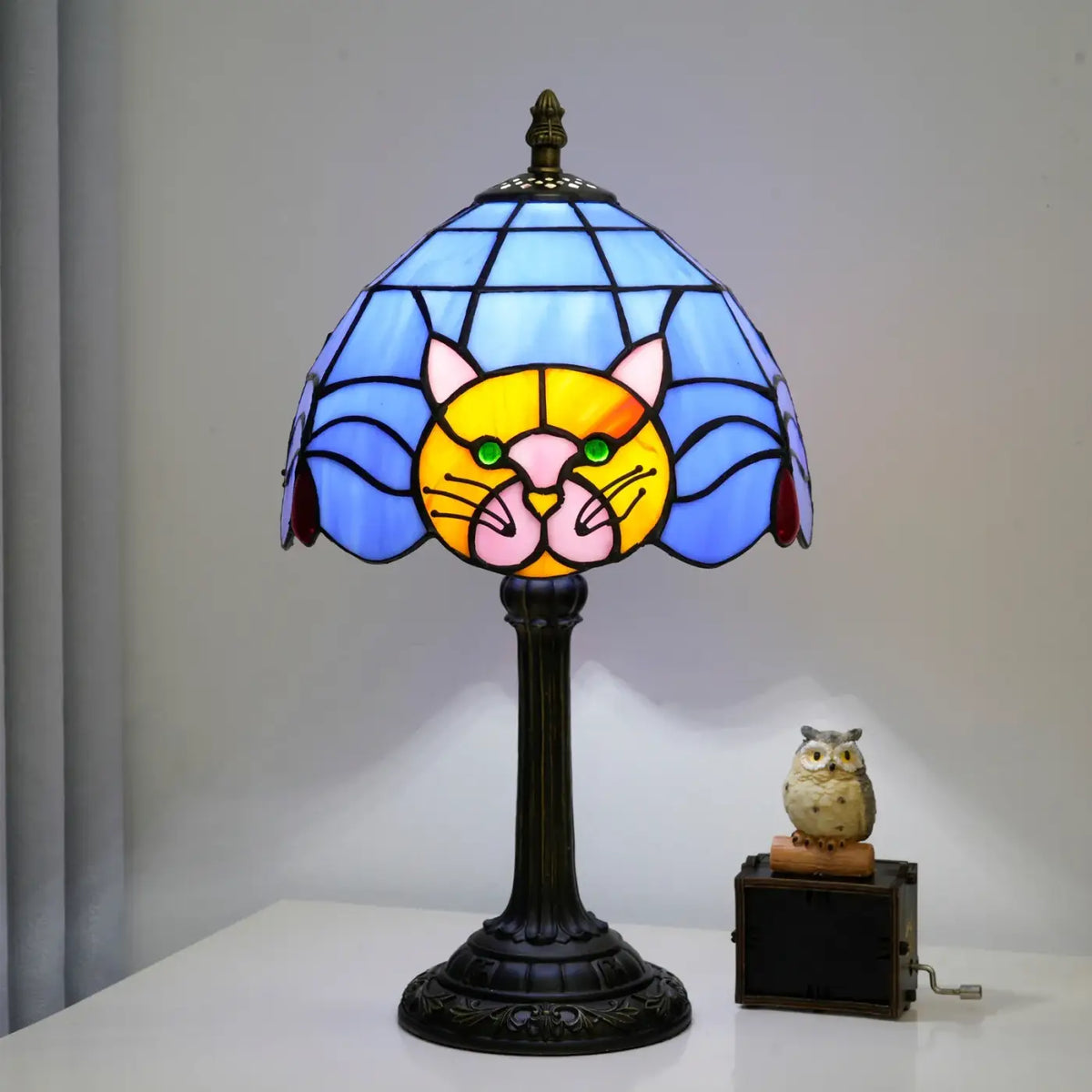 Lampe de Chevet Tiffany Chat – Jamane