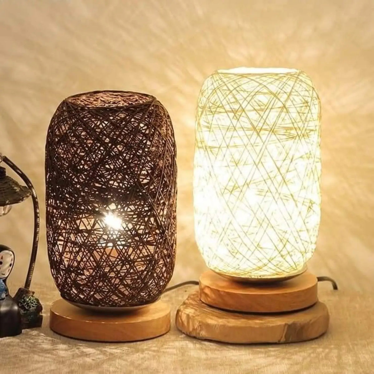 Lampe à Poser en Rotin – Joran