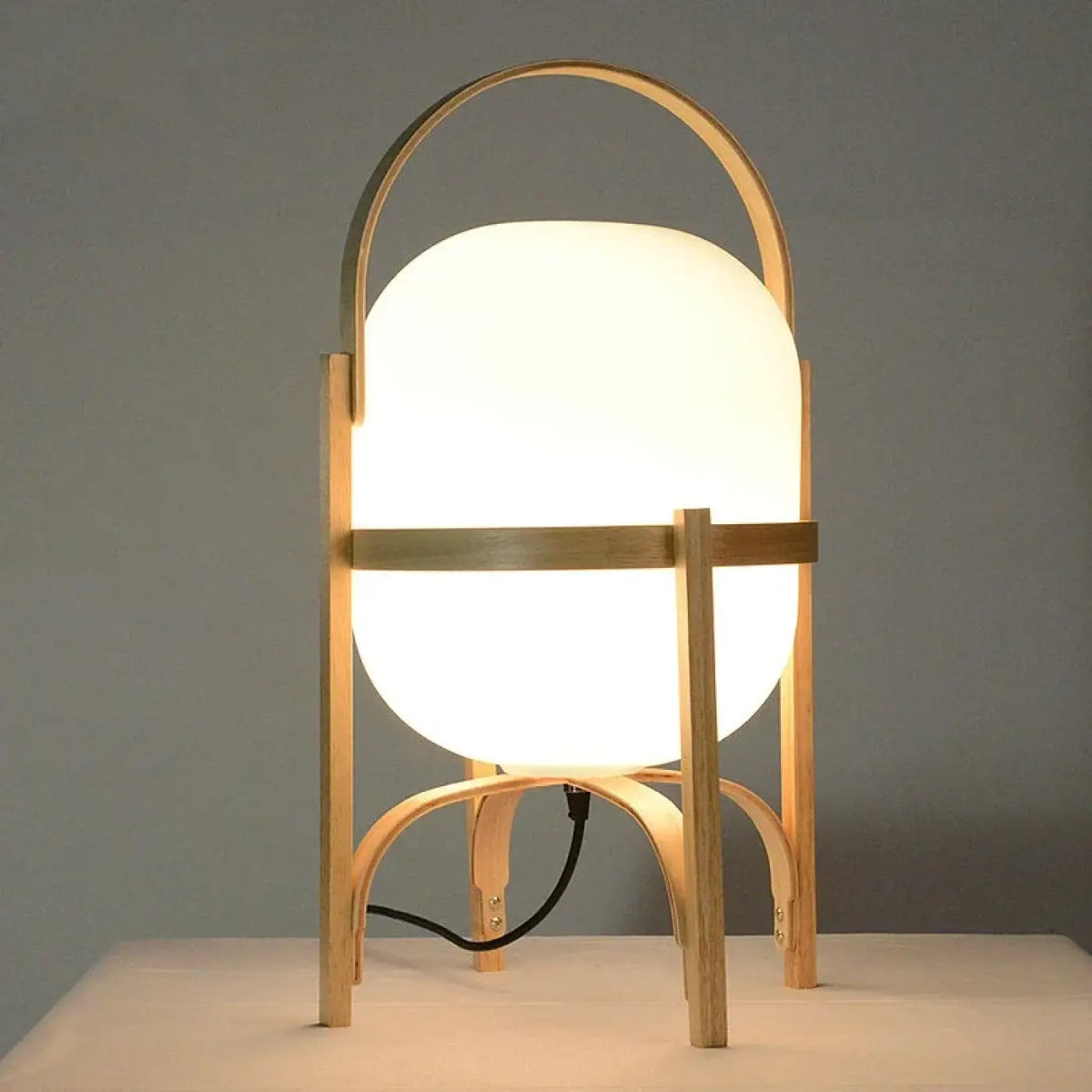 Lampe de Chevet en Bois Japonaise – Lavia