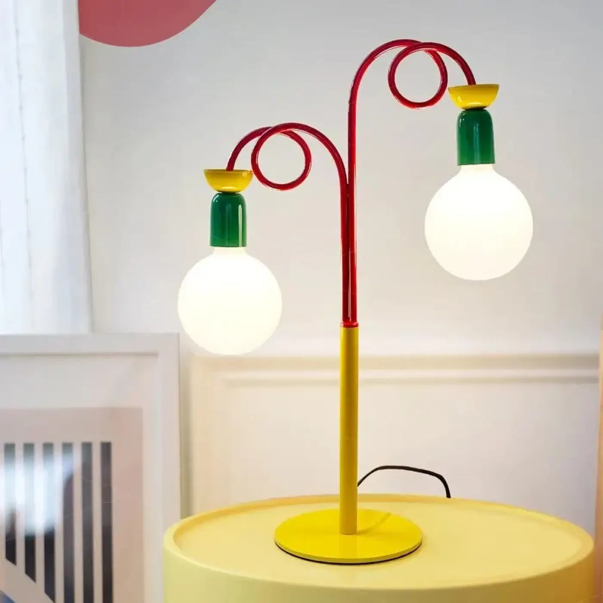 Lampe de Table Rétro Base Jaune – Fadis