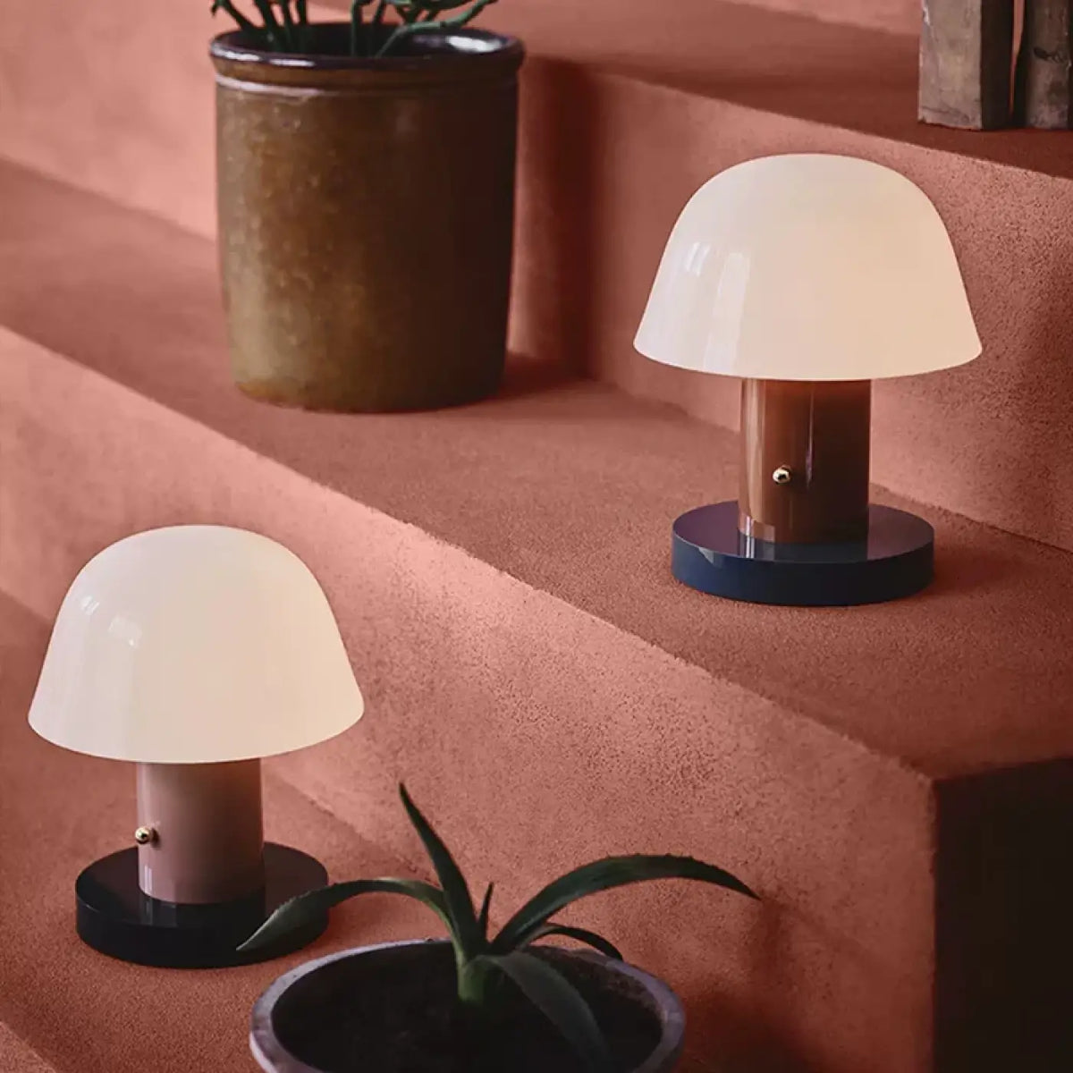 Lampe Champignon Abat-jour Opalin – Rémio