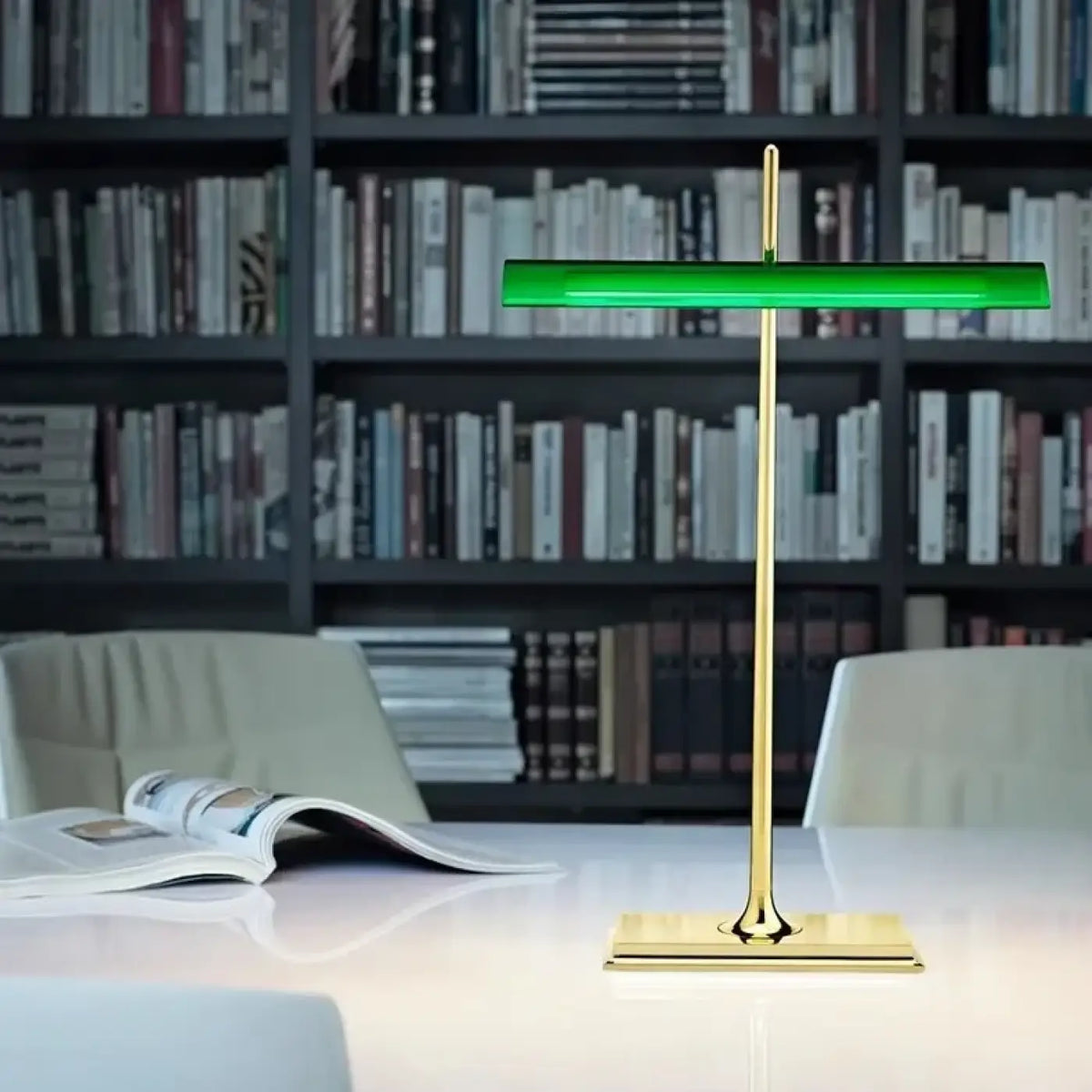 Lampe à Poser Vitrail Base Chromée – Irelle
