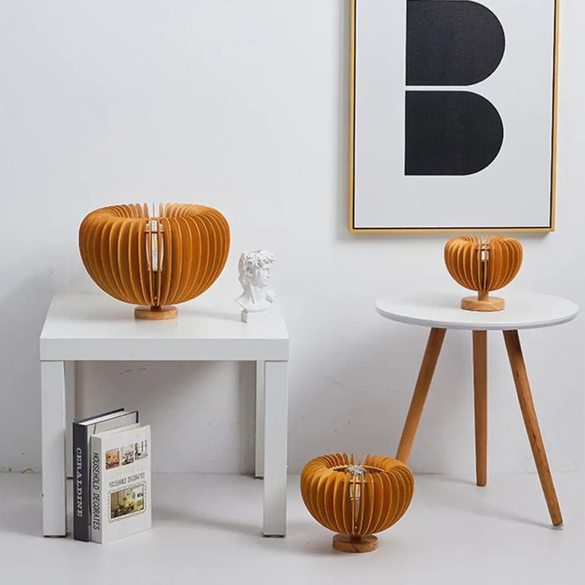 Lampe à Poser en Bois Organique – Boman