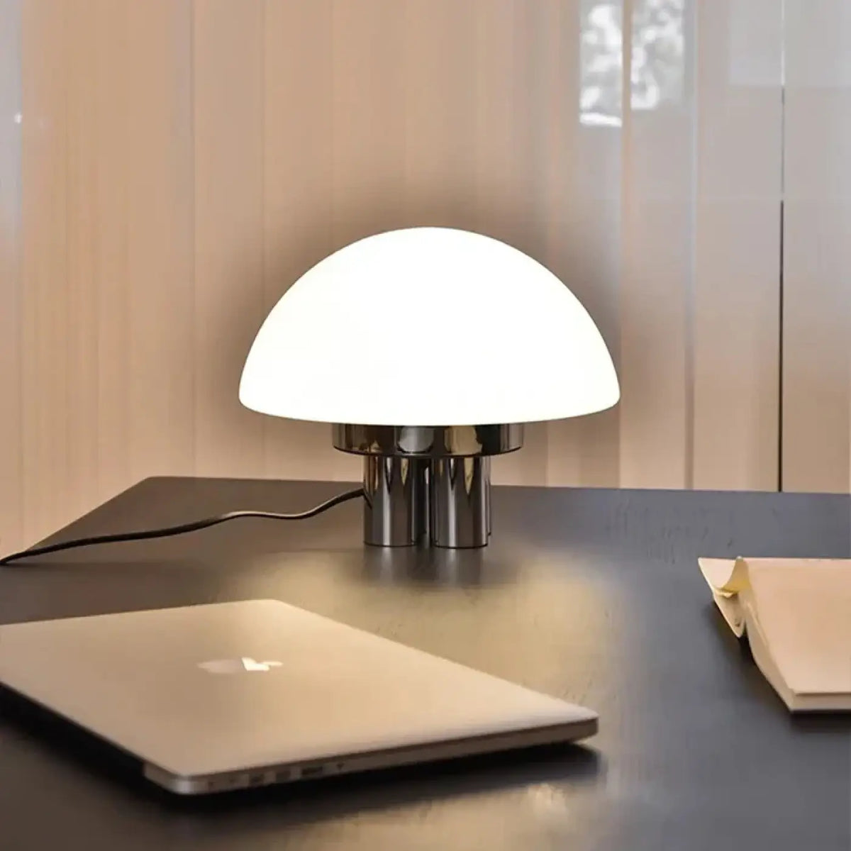 Lampe à Poser Épurée Abat-jour Blanc – Senia