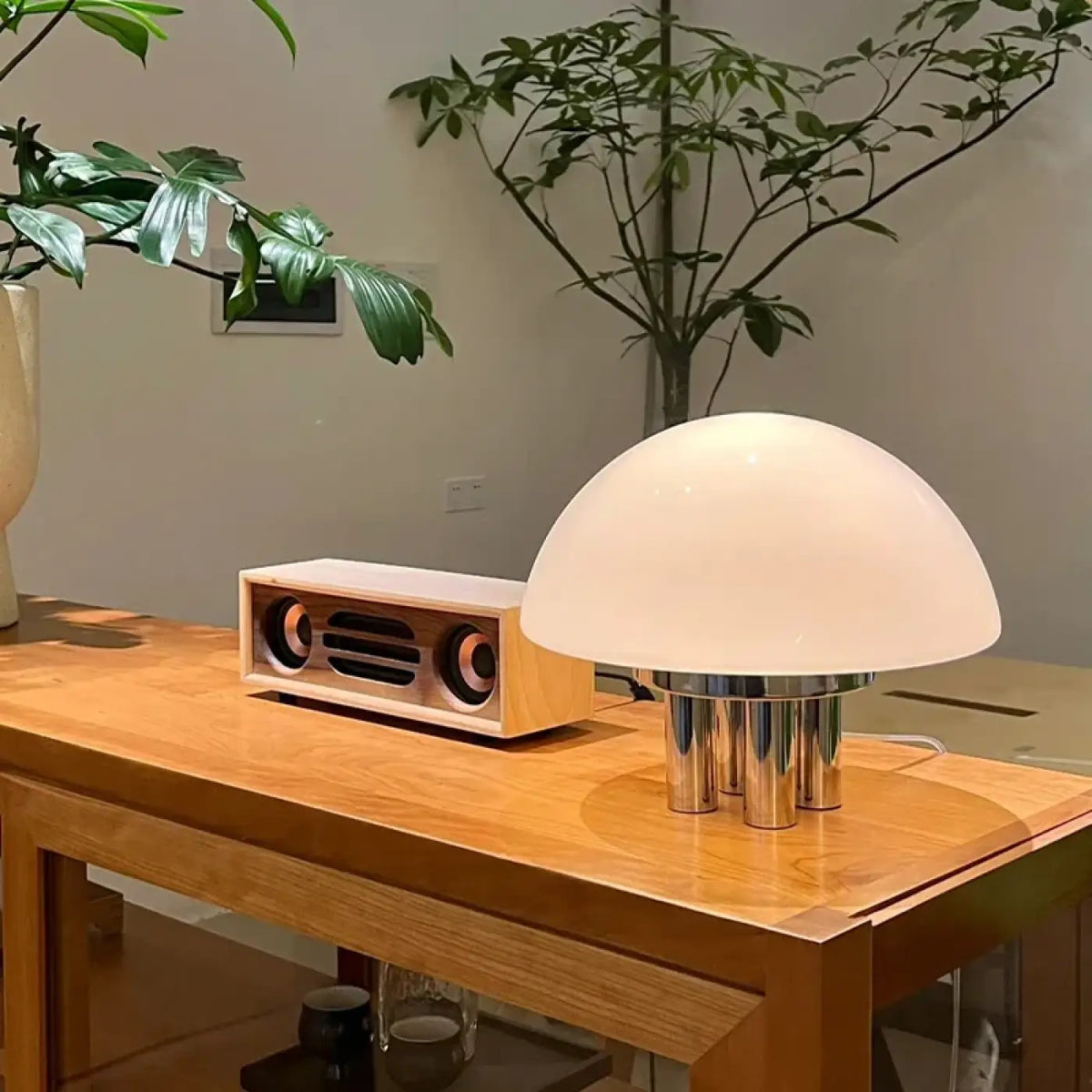 Lampe à Poser Épurée Abat-jour Blanc – Senia