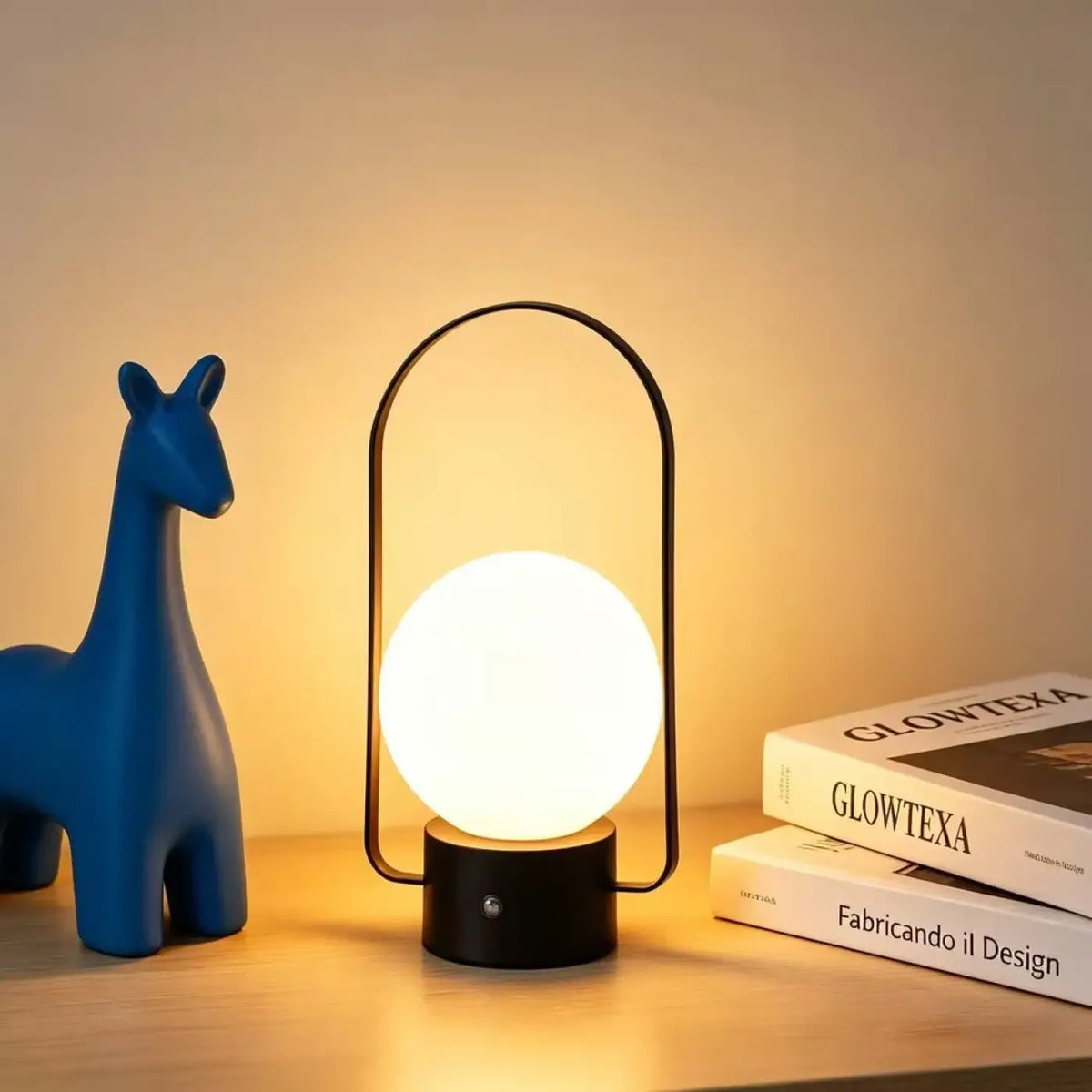 Lampe à Poser Sphère et Arche Métal – Filine