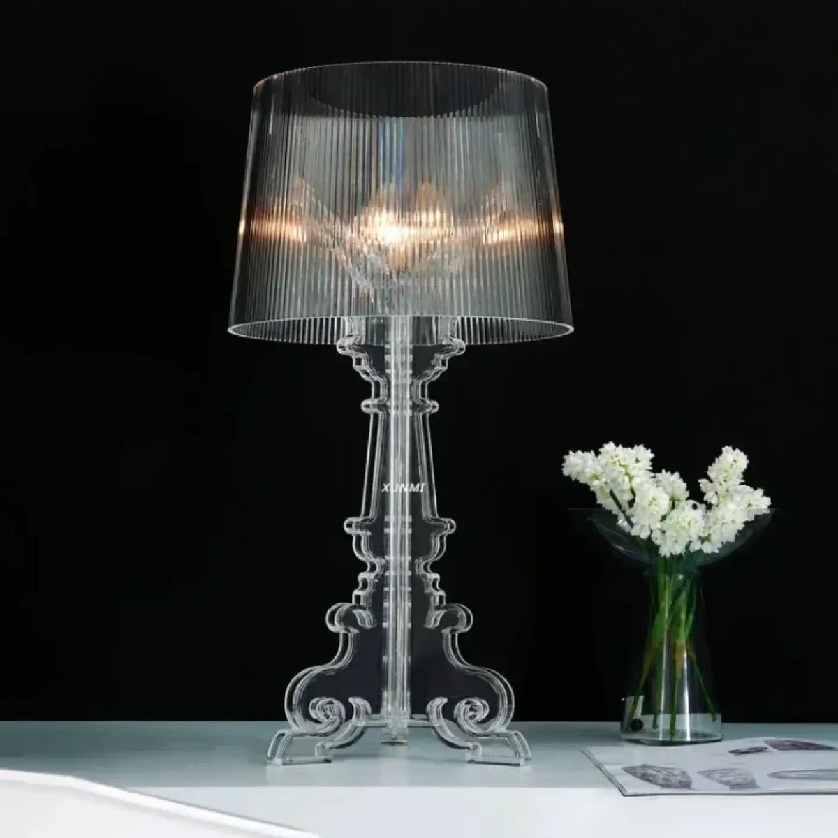 Lampe à Poser Baroque Transparente – Levette