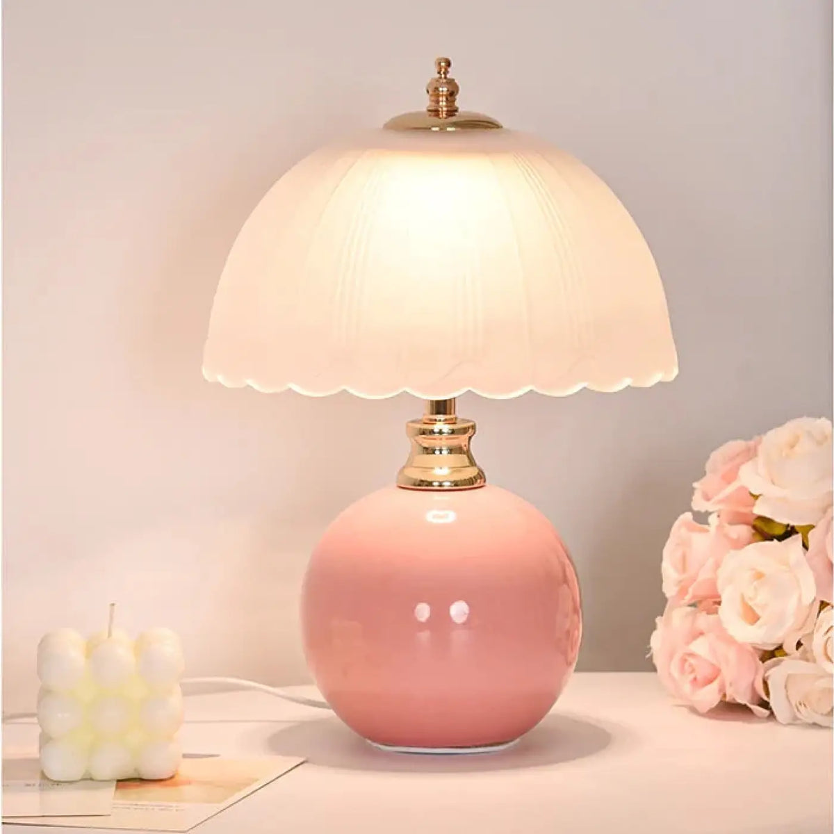 Lampe Champignon Vintage Festonnée – Téselle