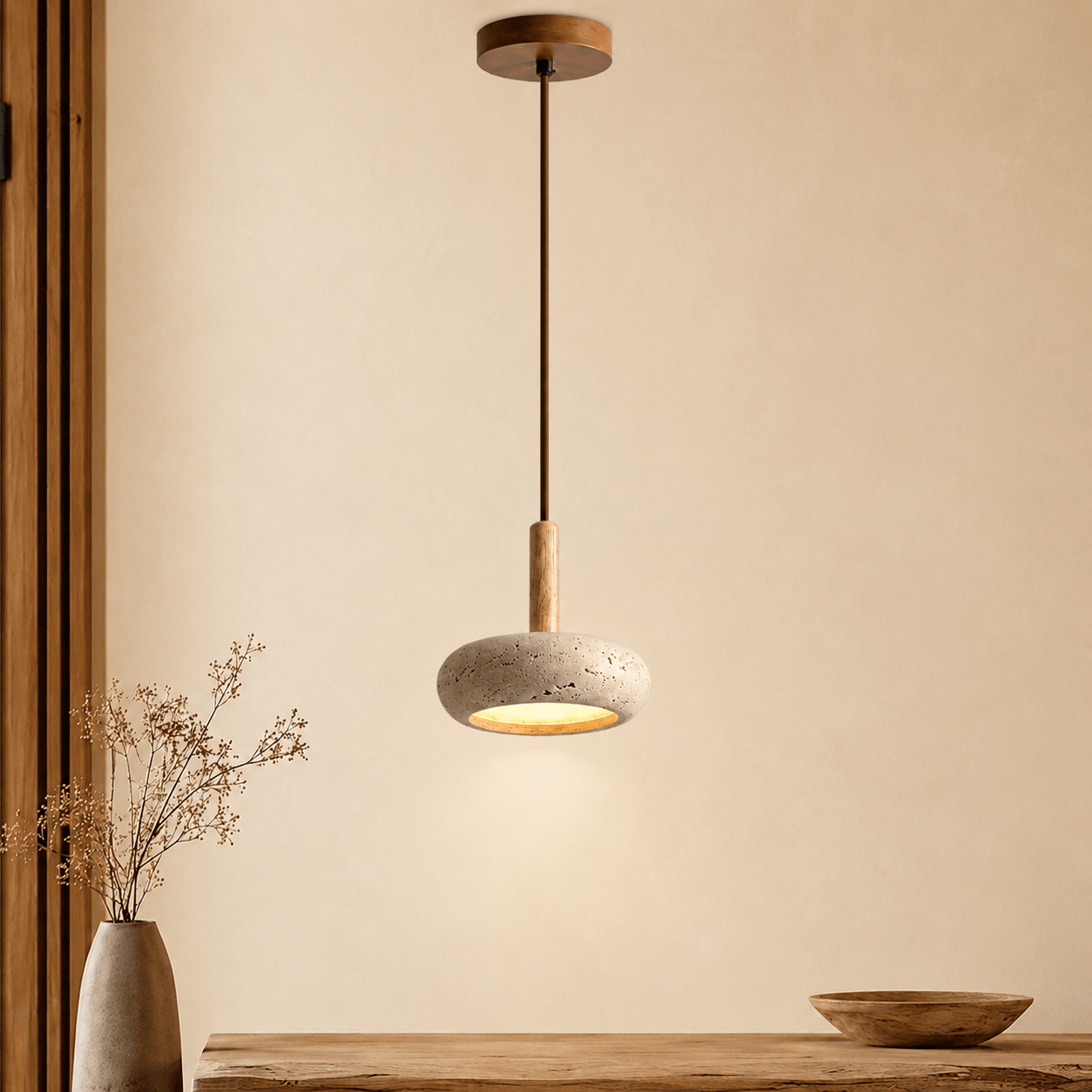 Suspension en Travertin Naturel – Livia