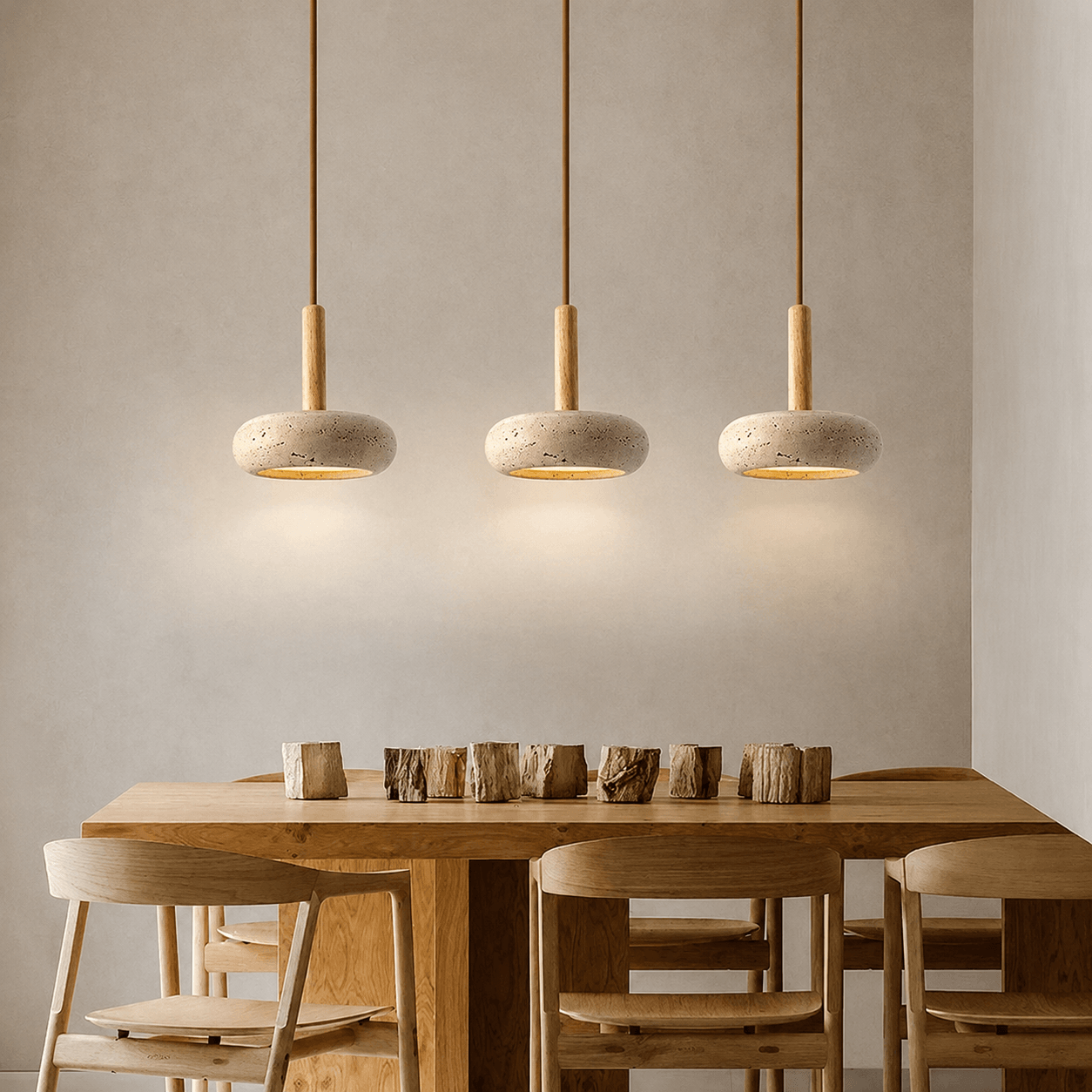 Suspension en Travertin Naturel – Livia