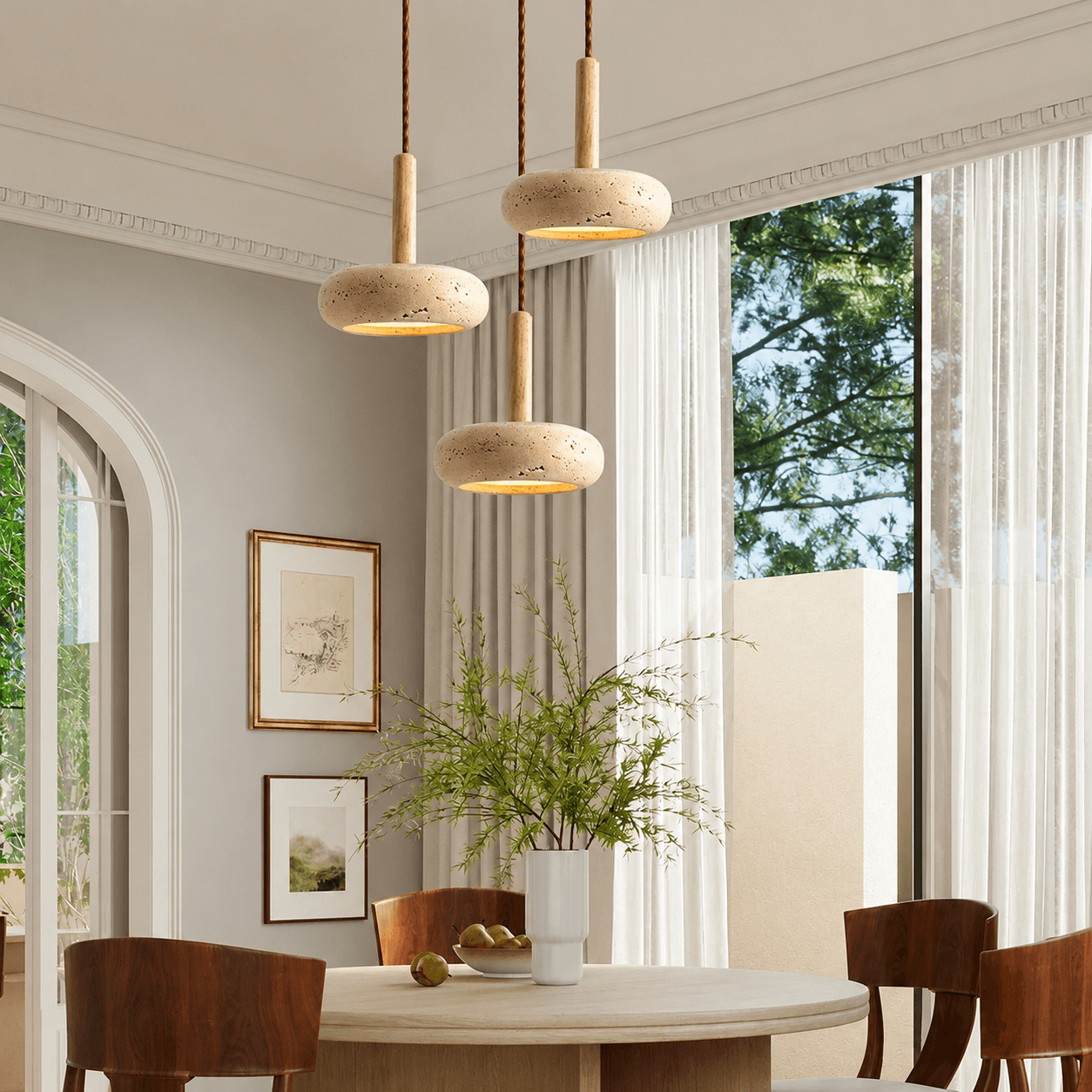 Suspension en Travertin Naturel – Livia