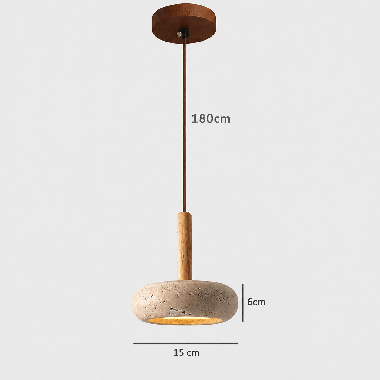 Suspension en Travertin Naturel – Livia