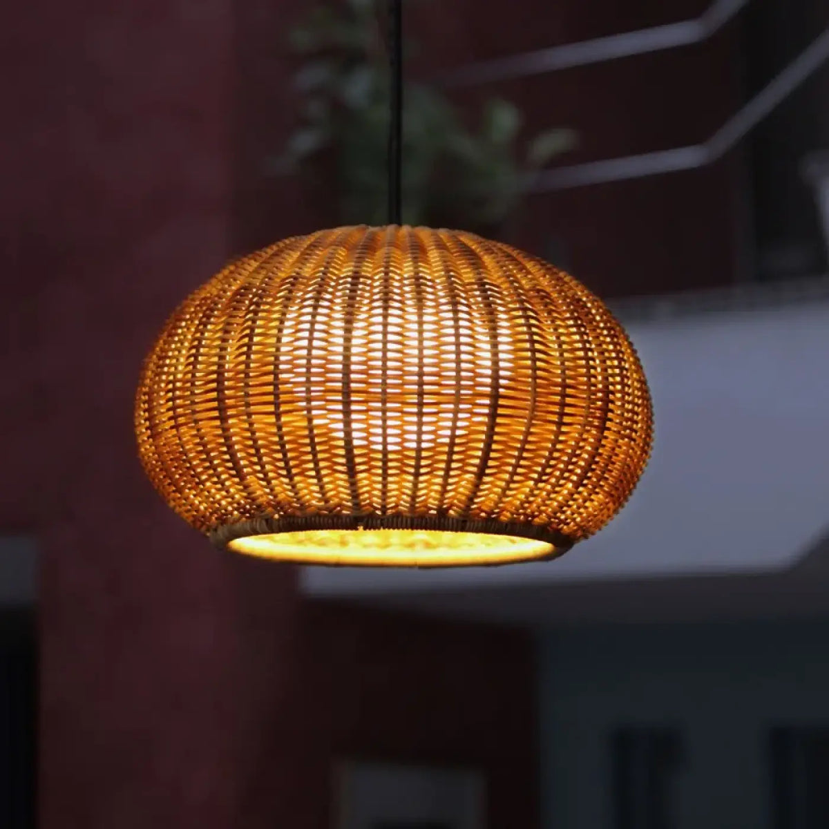 Luminaire Extérieur en Rotin Tressé – Fadia