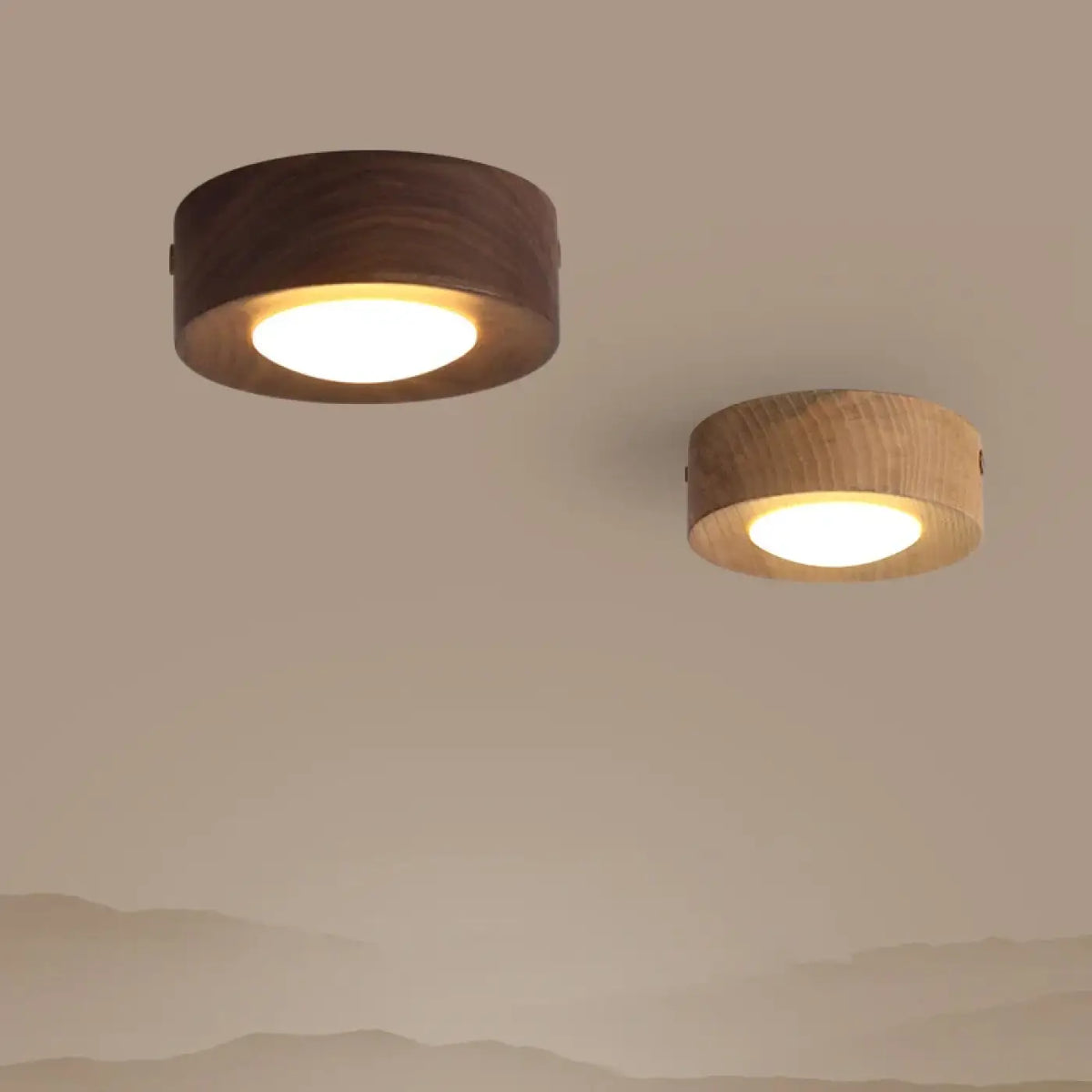 Plafonnier Bois et Laiton Minimaliste – Dosio