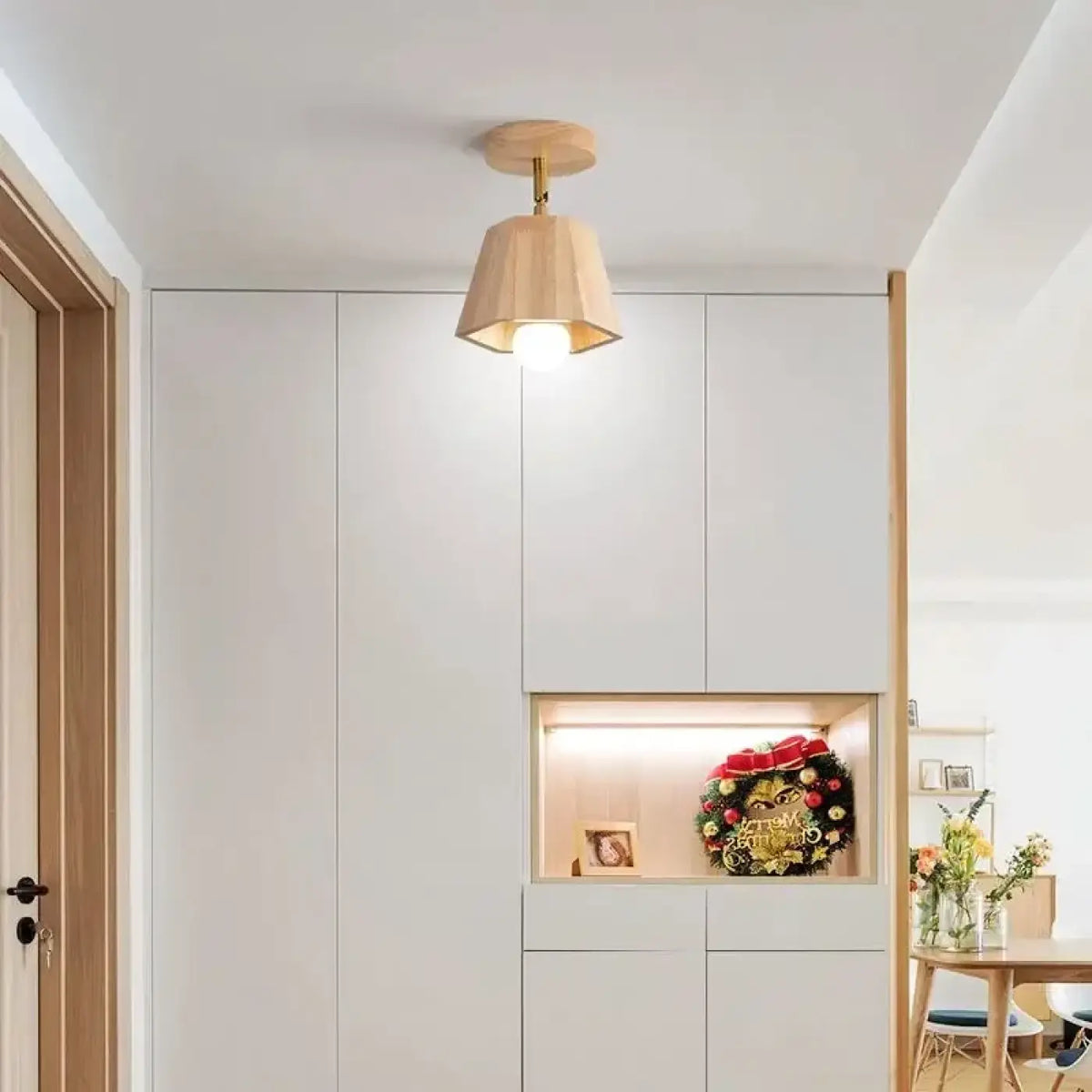 Plafonnier Spots LED Orientables en Bois – Nélio